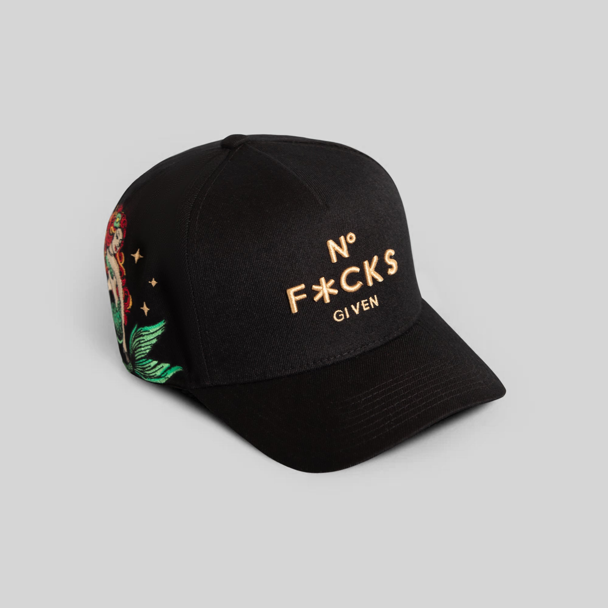 NO F*CKS GIVEN SAILOR BLACK WOOL TRUCKER