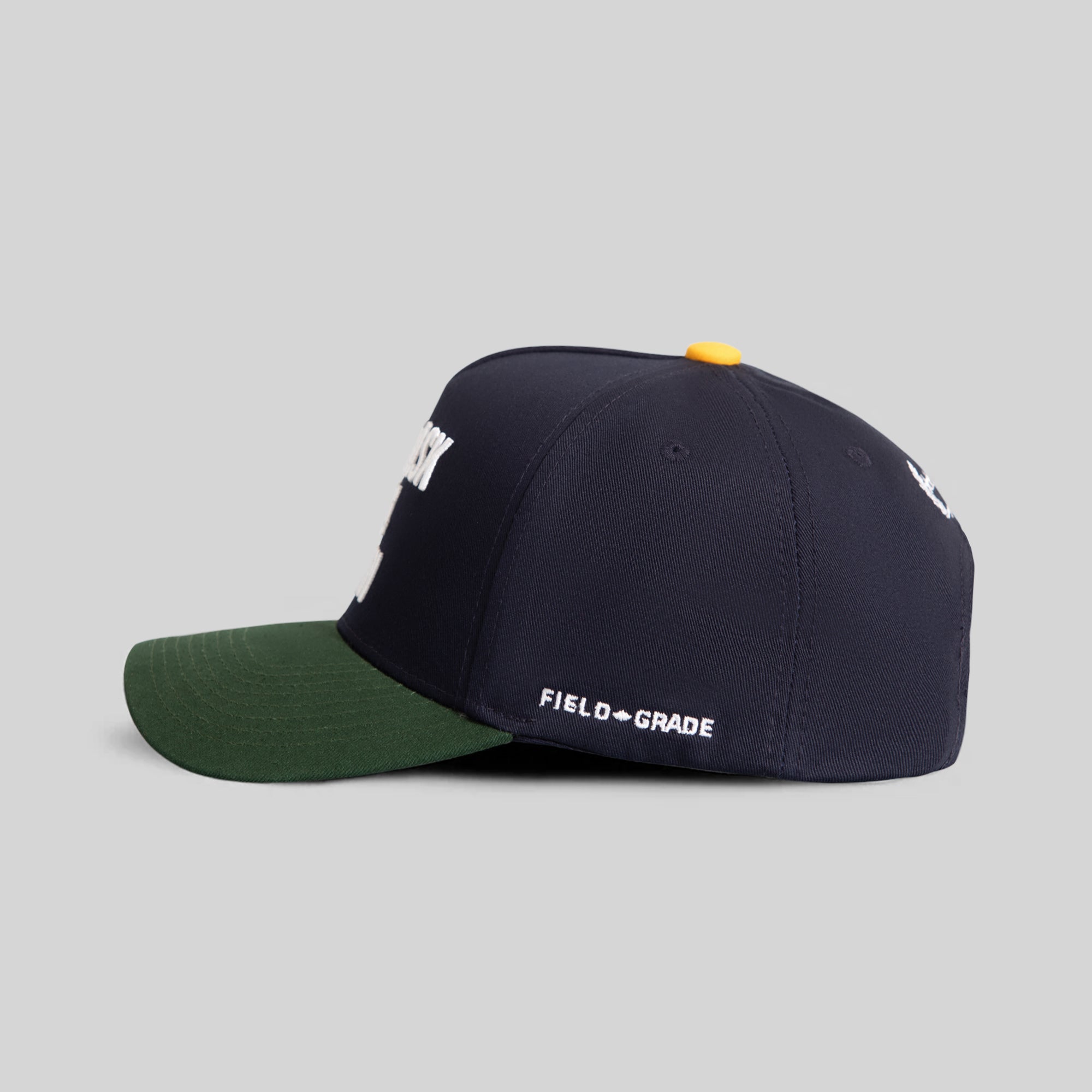 DON'T ASK ME MARIGOLD DEEP NAVY FG GREEN TWILL TRUCKER