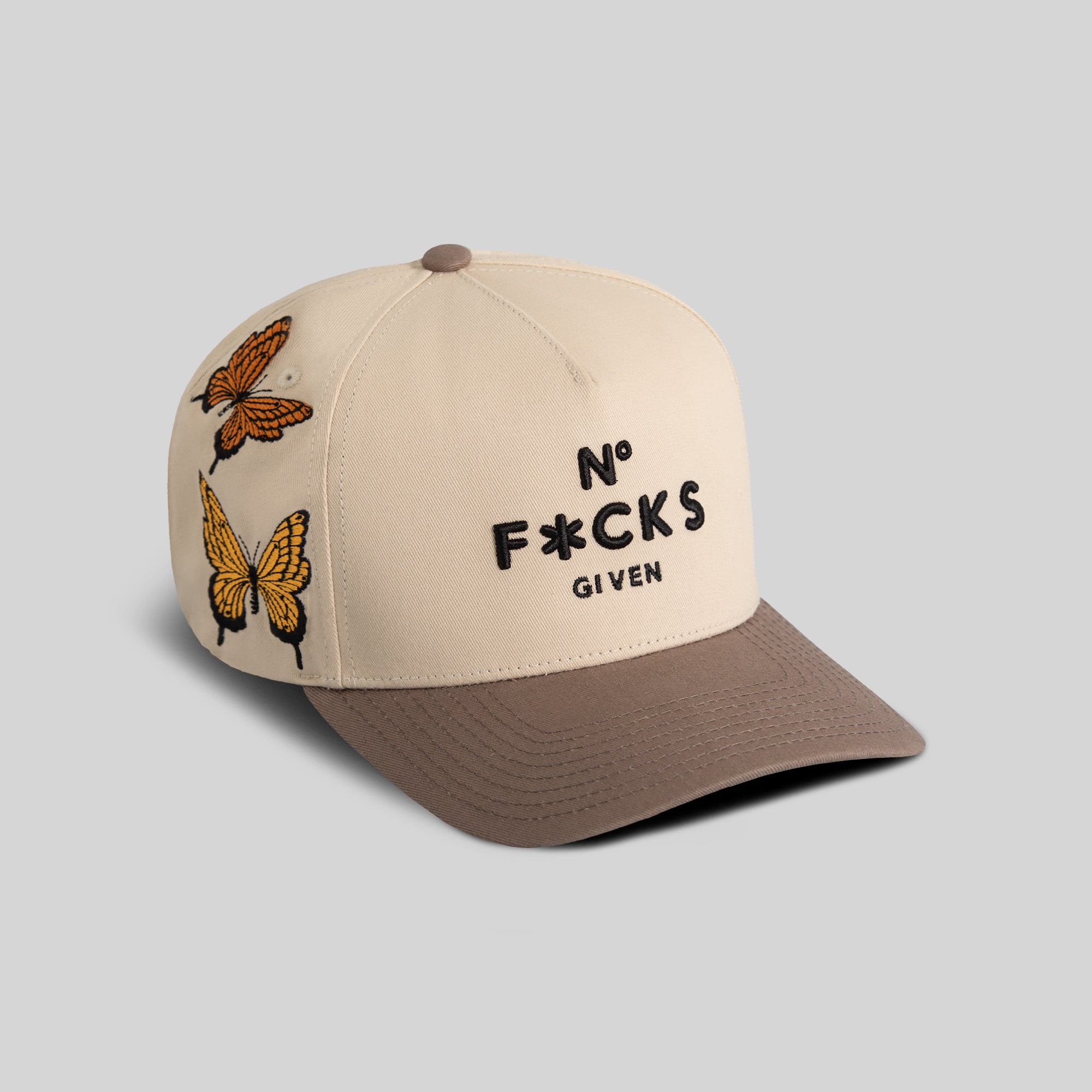 NO F*CKS GIVEN BUTTERFLIGHT TWILL TRUCKER