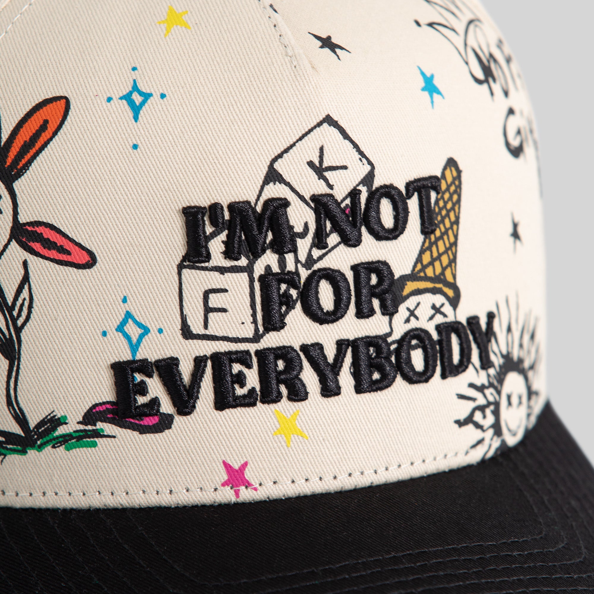 NOT FOR EVERYBODY DOODLE TWILL TRUCKER