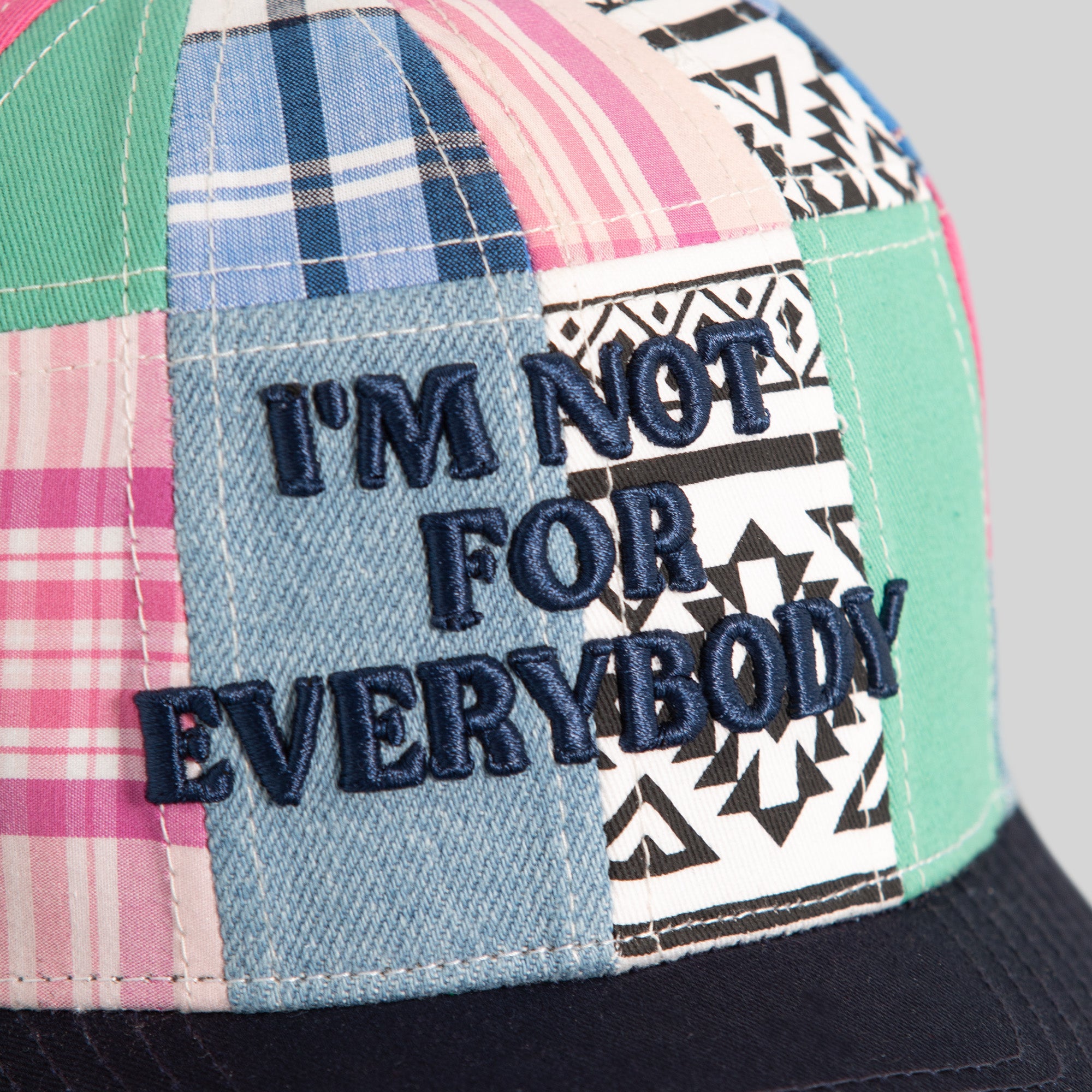 IM NOT FOR EVERYBODY SUMMER PATCHWORK TWILL TRUCKER
