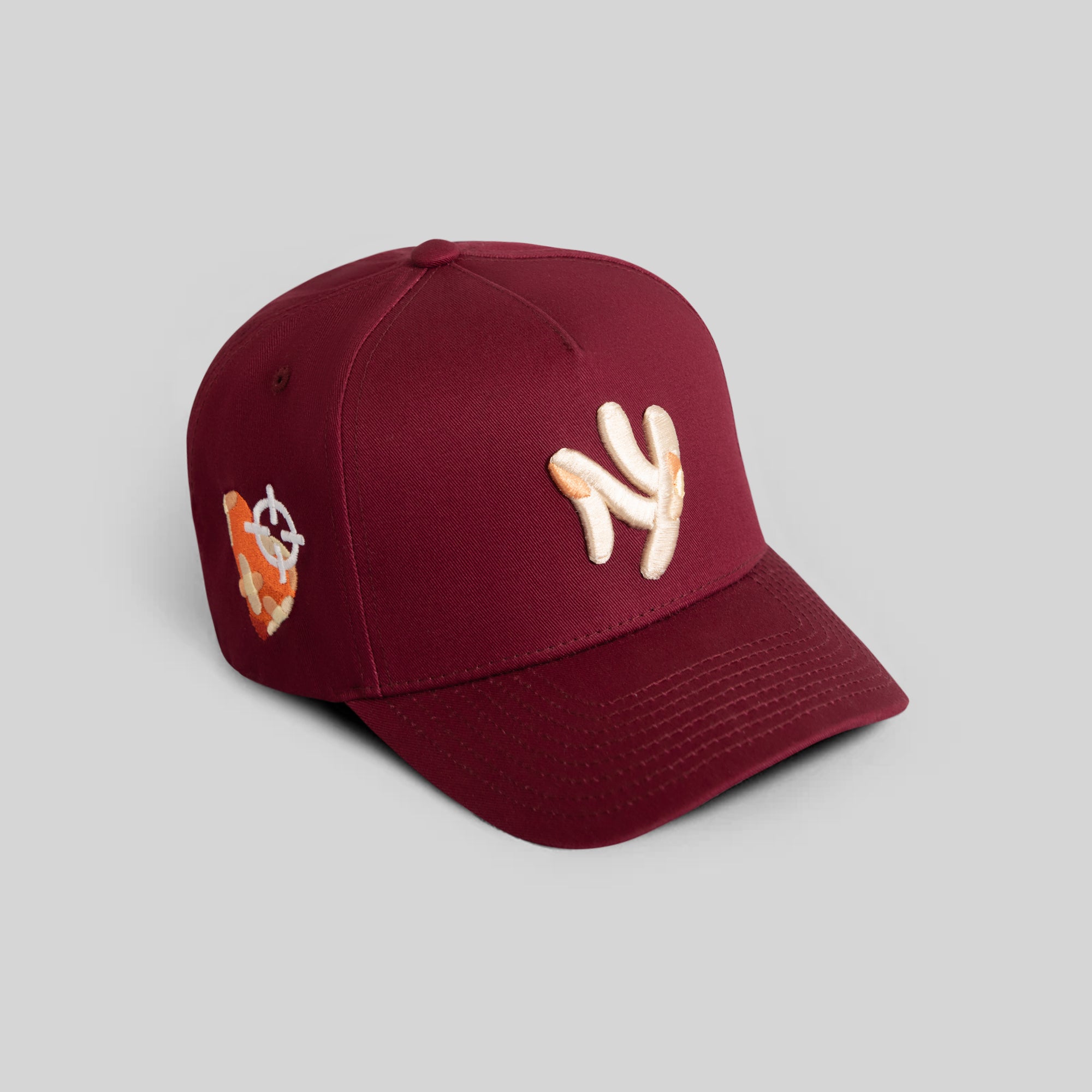 FIELD GRADE X KURVE STUDIO NY IS HEALING BORDEAUX TWILL TRUCKER