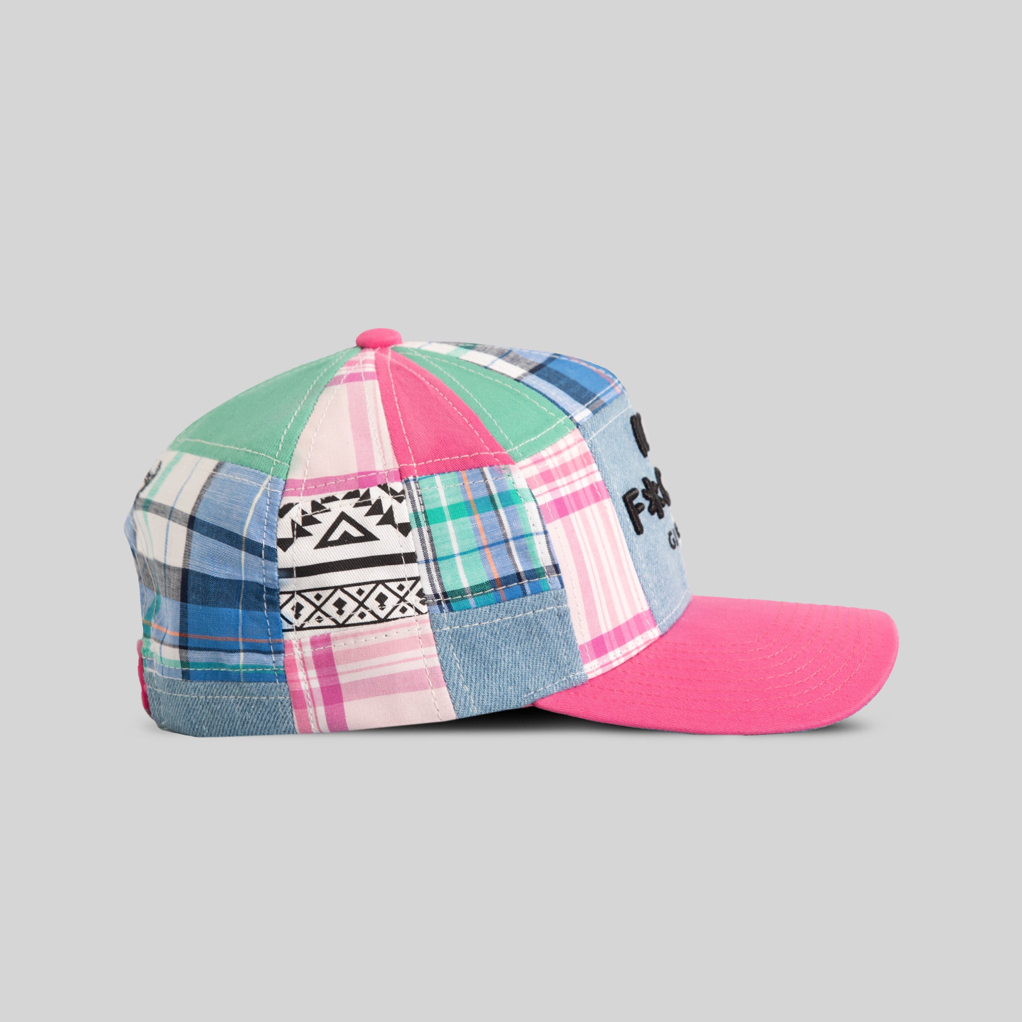NO F*CKS GIVEN SUMMER PATCHWORK TWILL TRUCKER