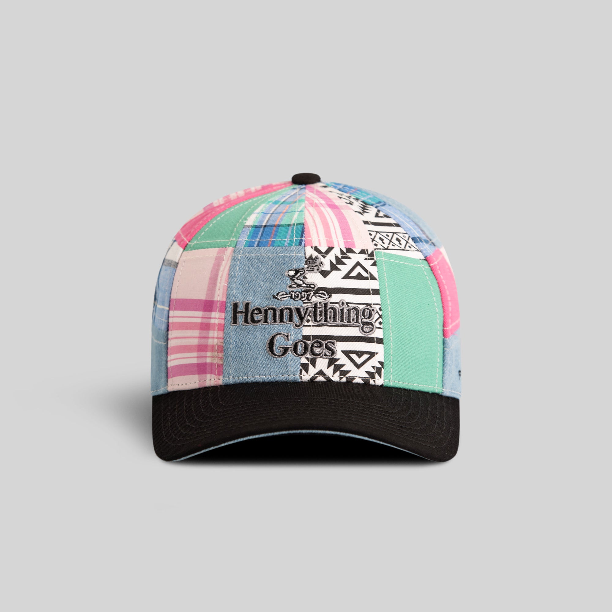 HENNYTHING GOES SUMMER PATCHWORK TWILL TRUCKER