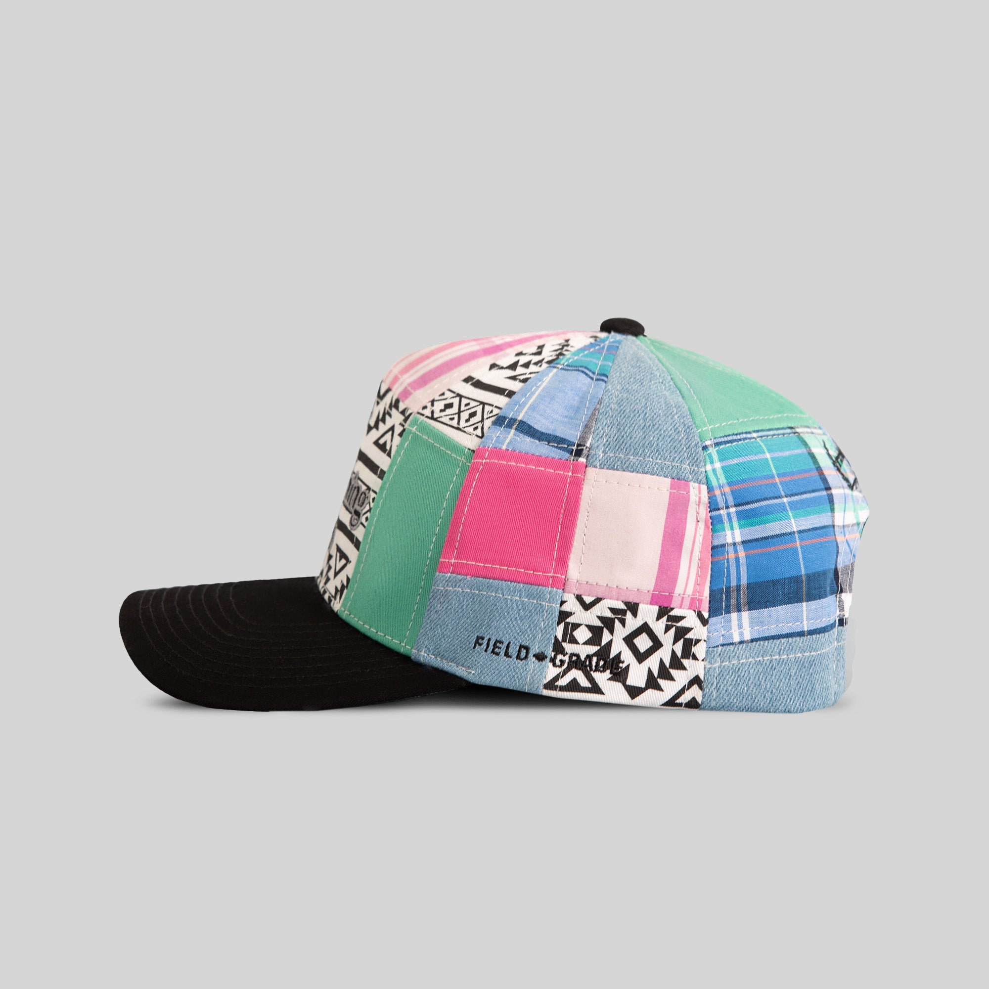 HENNYTHING GOES SUMMER PATCHWORK TWILL TRUCKER