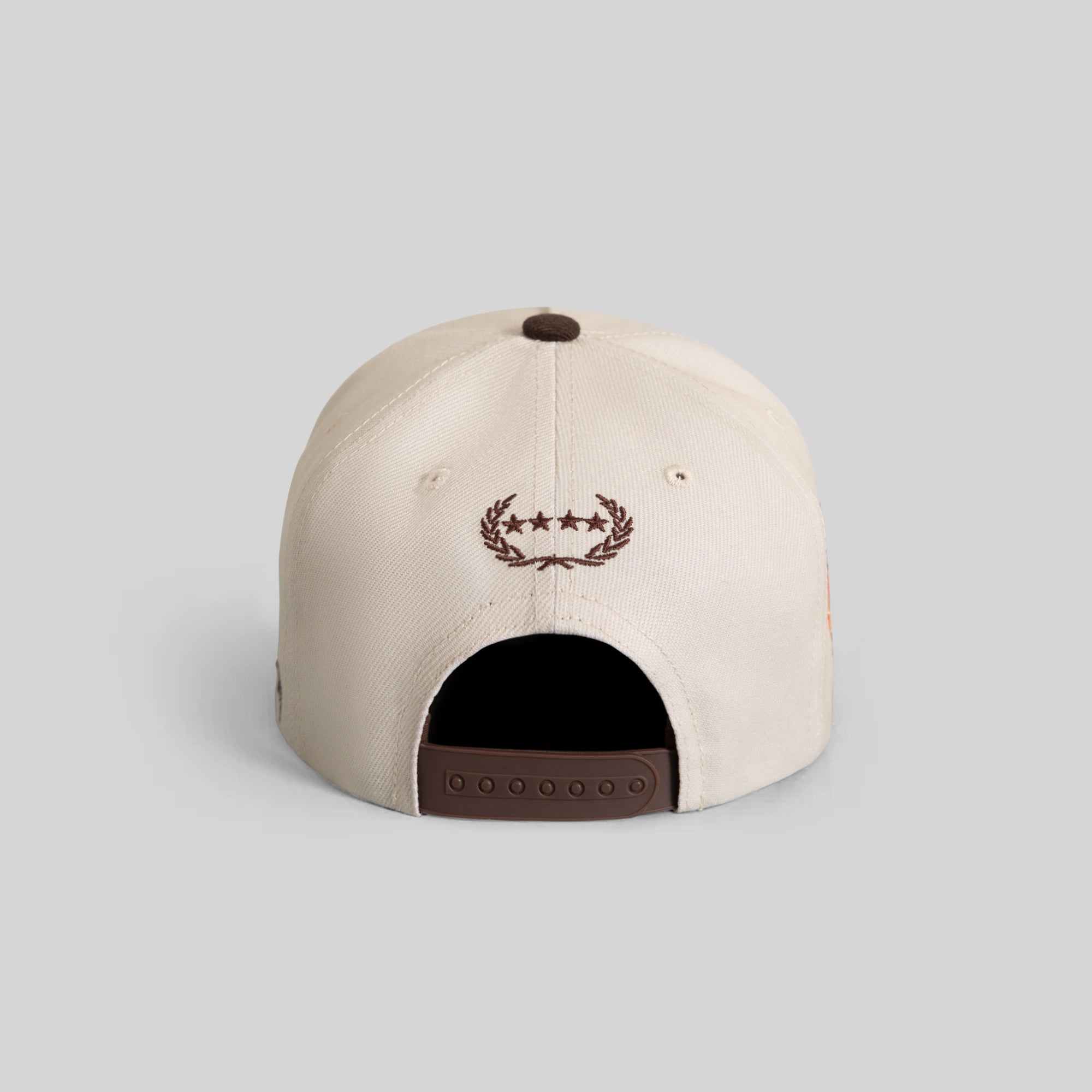 FIELD GRADE X KURVE STUDIO NY IS HEALING OFF WHITE MOCHA TRUCKER