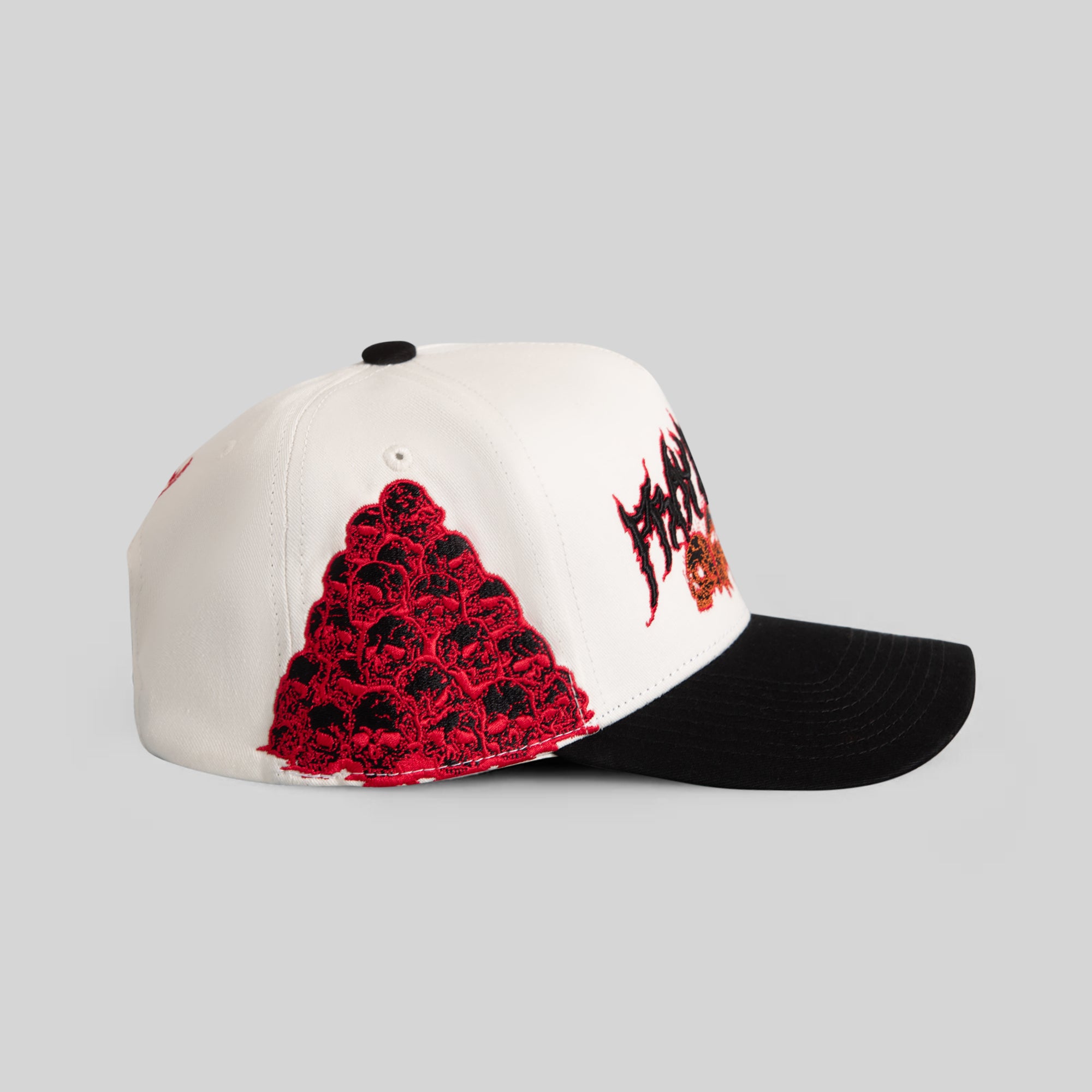 PRAY FOR ME OFF WHITE BLACK TWILL TRUCKER