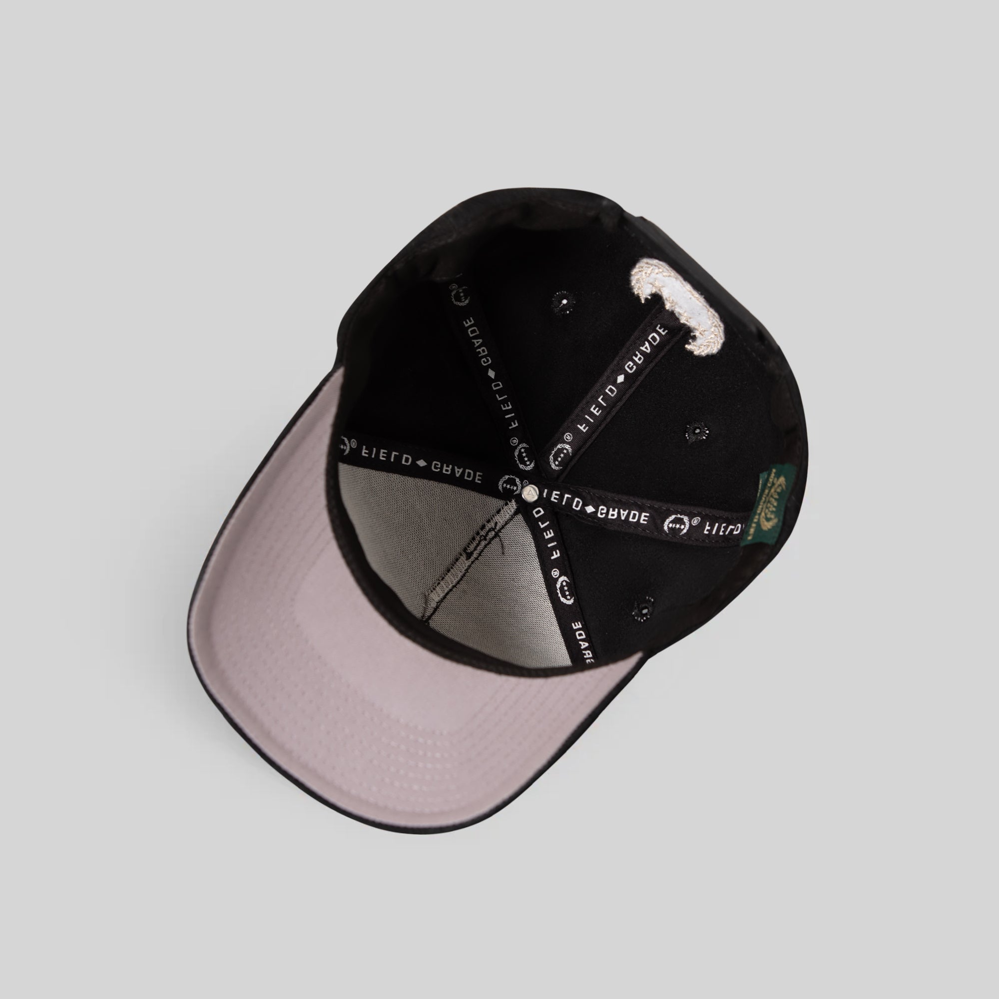 MODEST SCRIPT BLACK SUEDE TRUCKER