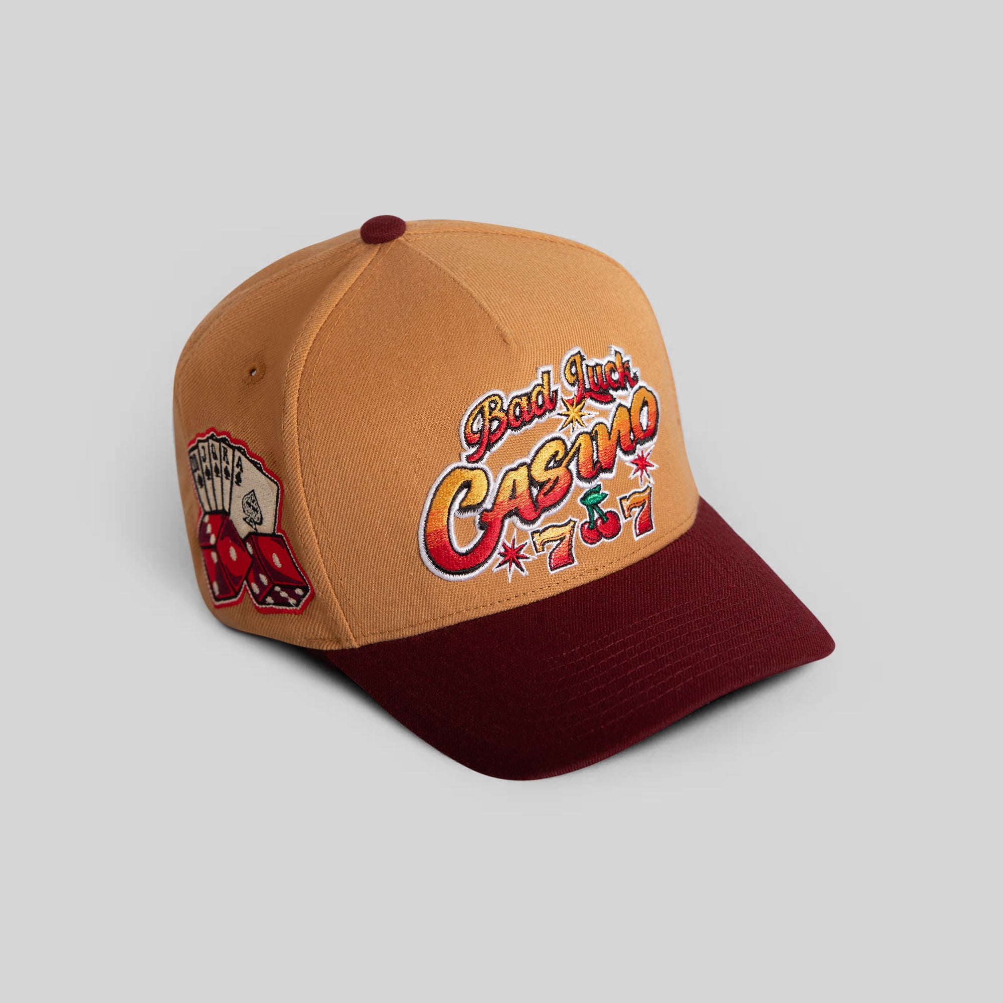 BAD LUCK CASINO WHEAT BORDEAUX WOOL TRUCKER