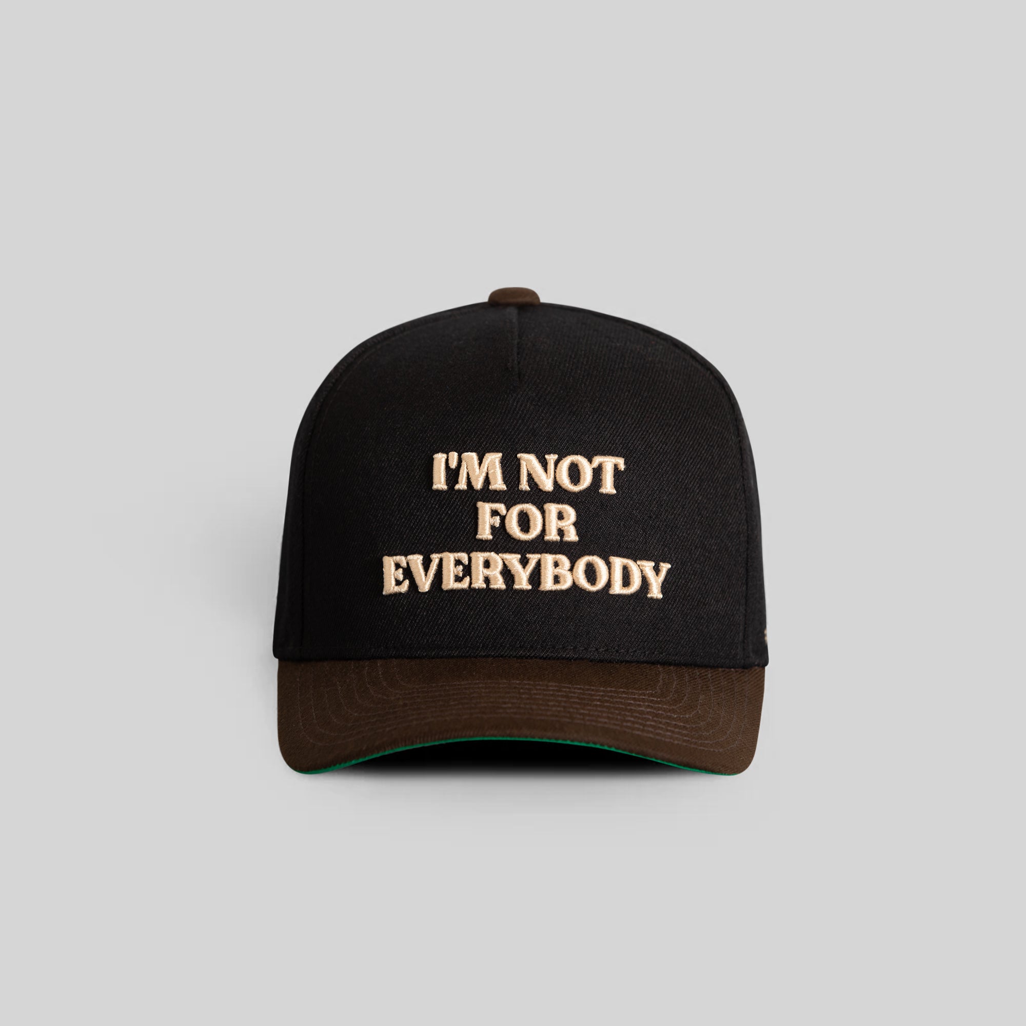 I'M NOT FOR EVERYBODY BLACK MOCHA WOOL TRUCKER