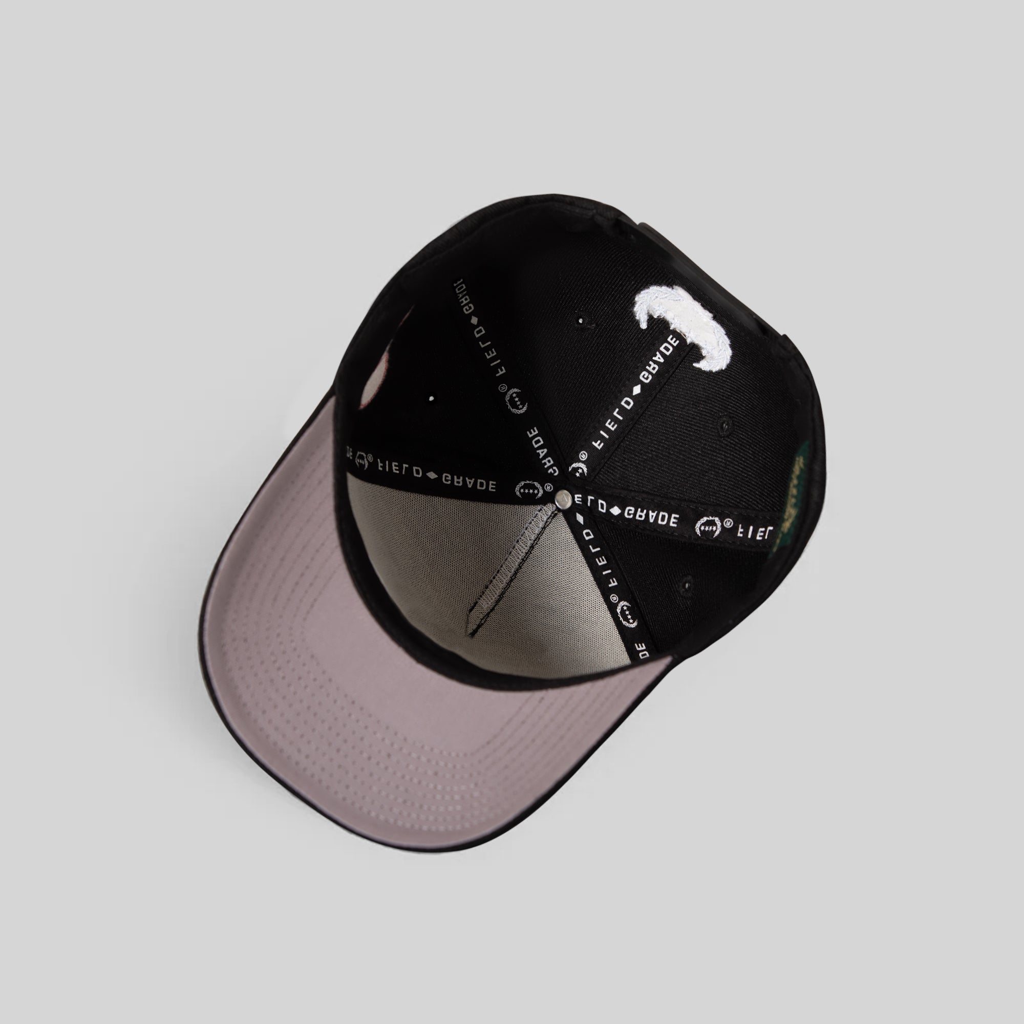 LEAVE YOUR FEELINGS BLACK AWOOL TRUCKER