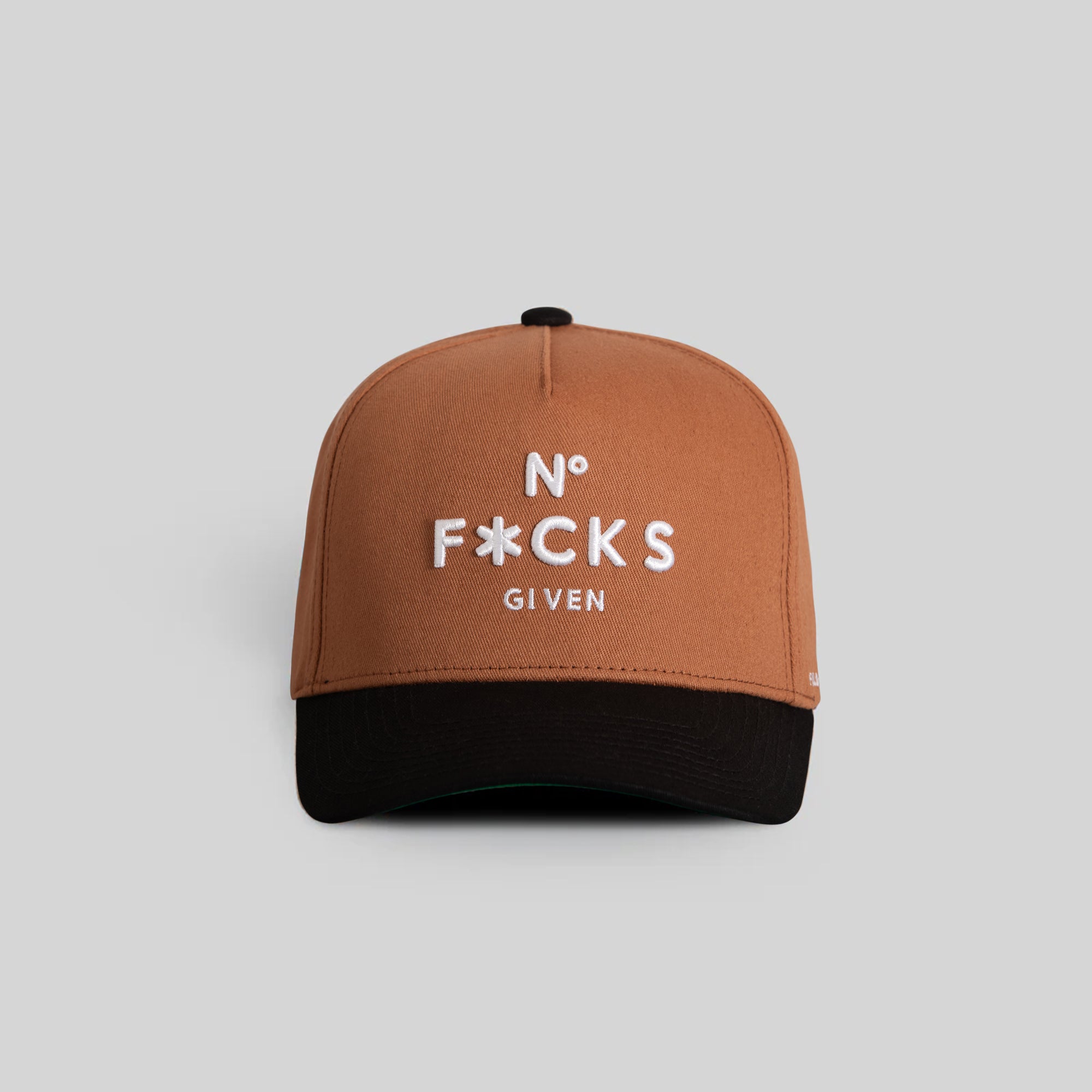 NO F*CKS GIVEN PANAMA BLACK TWILL TRUCKER