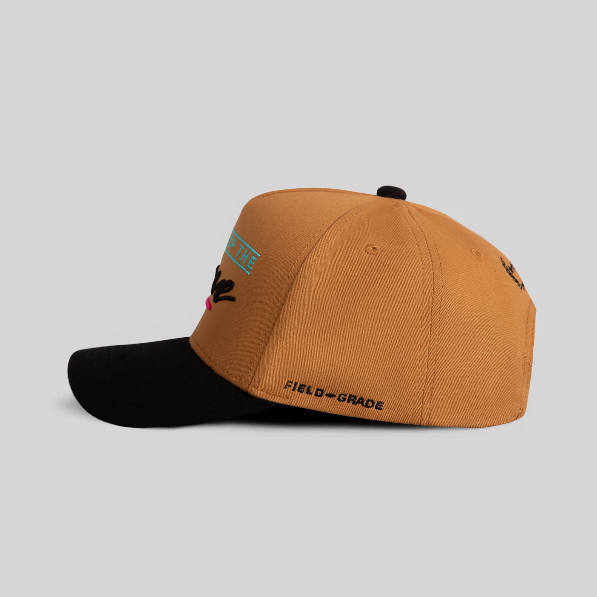 CAN'T STOP THE WAVE WHEAT BLACK TWILL TRUCKER