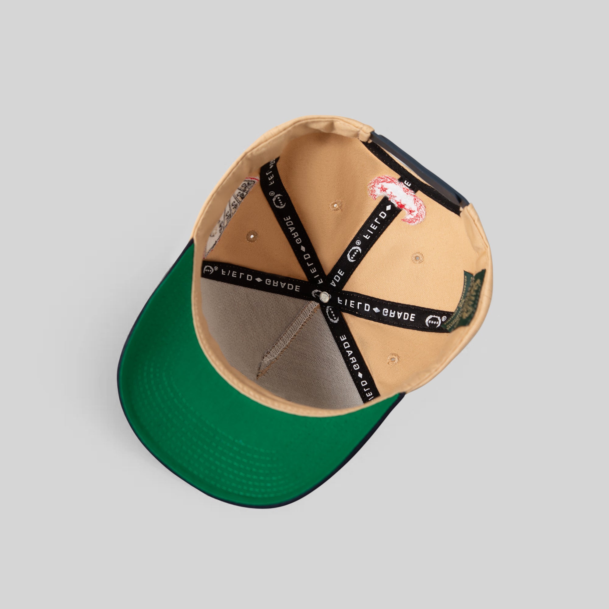 BAD LUCK CASINO TAUPE DEEP NAVY TWILL TRUCKER