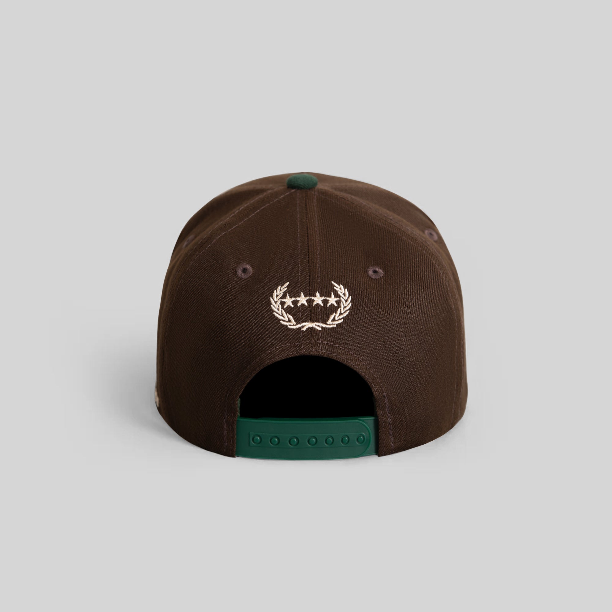 MODEST MOCHA FG GREEN WOOL TRUCKER