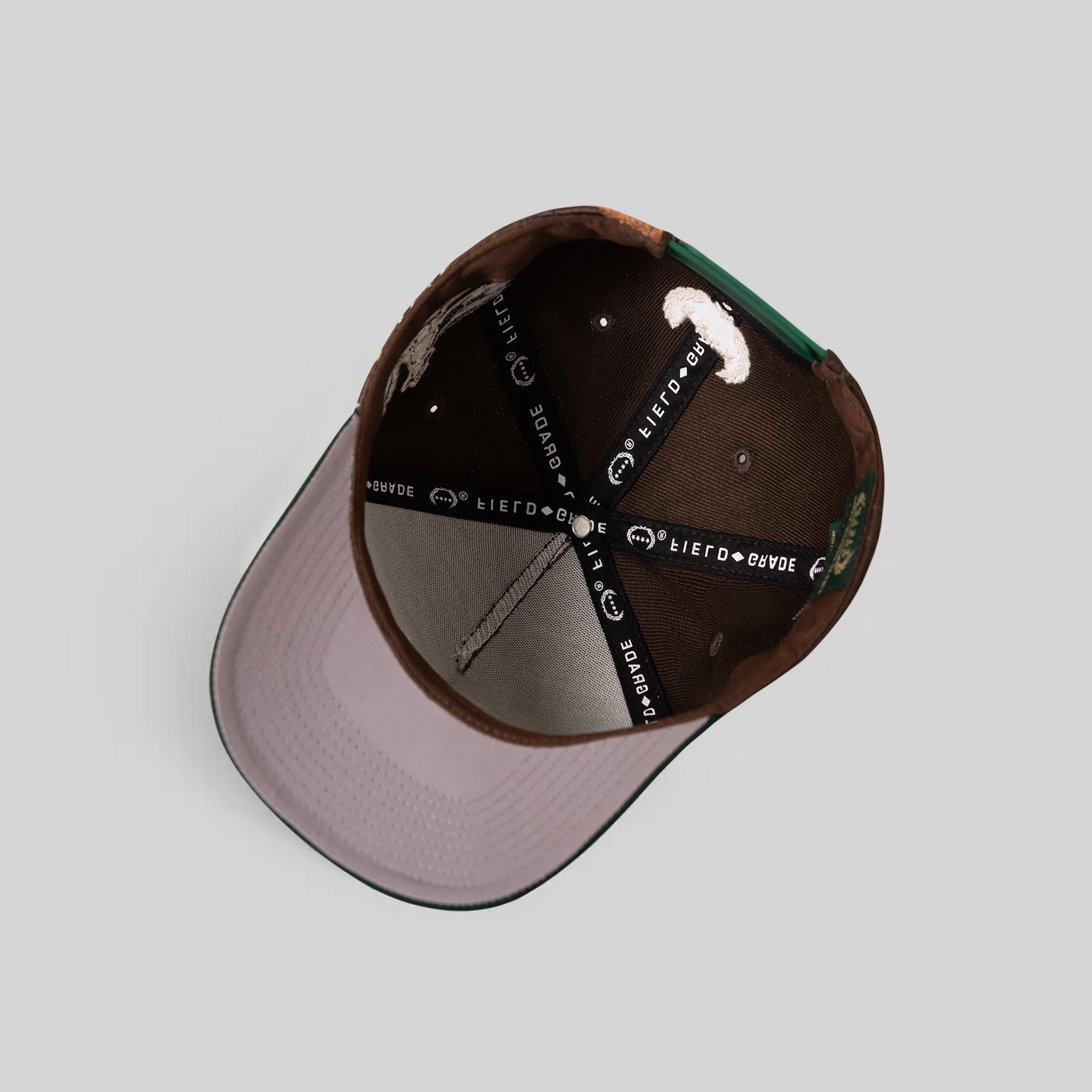 ROAD TO NOWHERE MOCHA FG GREEN WOOL TRUCKER