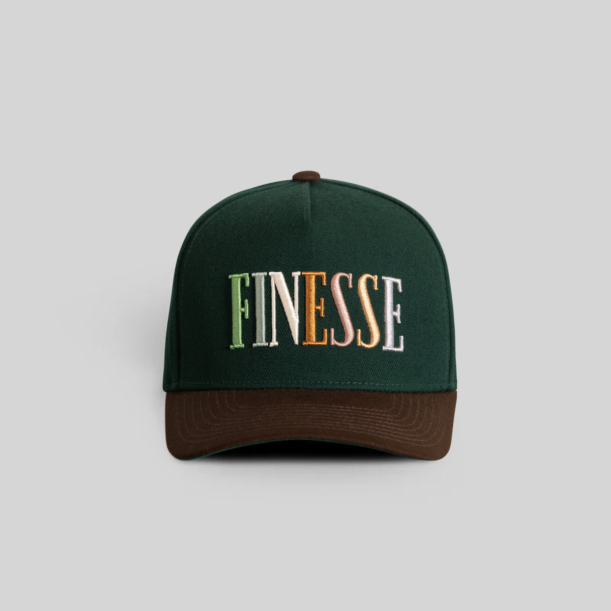 FINESSE FG GREEN MOCHA WOOL TRUCKER