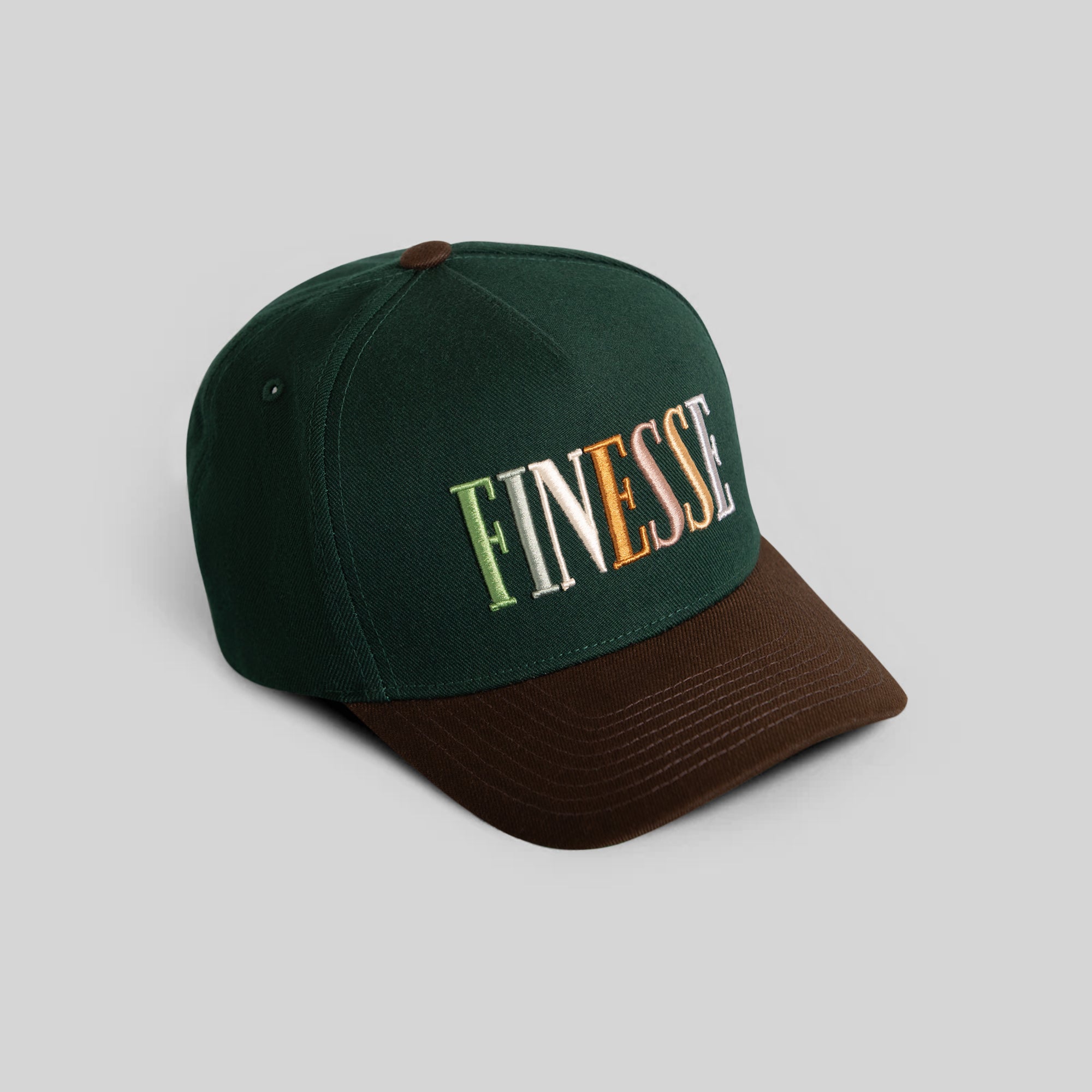 FINESSE FG GREEN MOCHA WOOL TRUCKER
