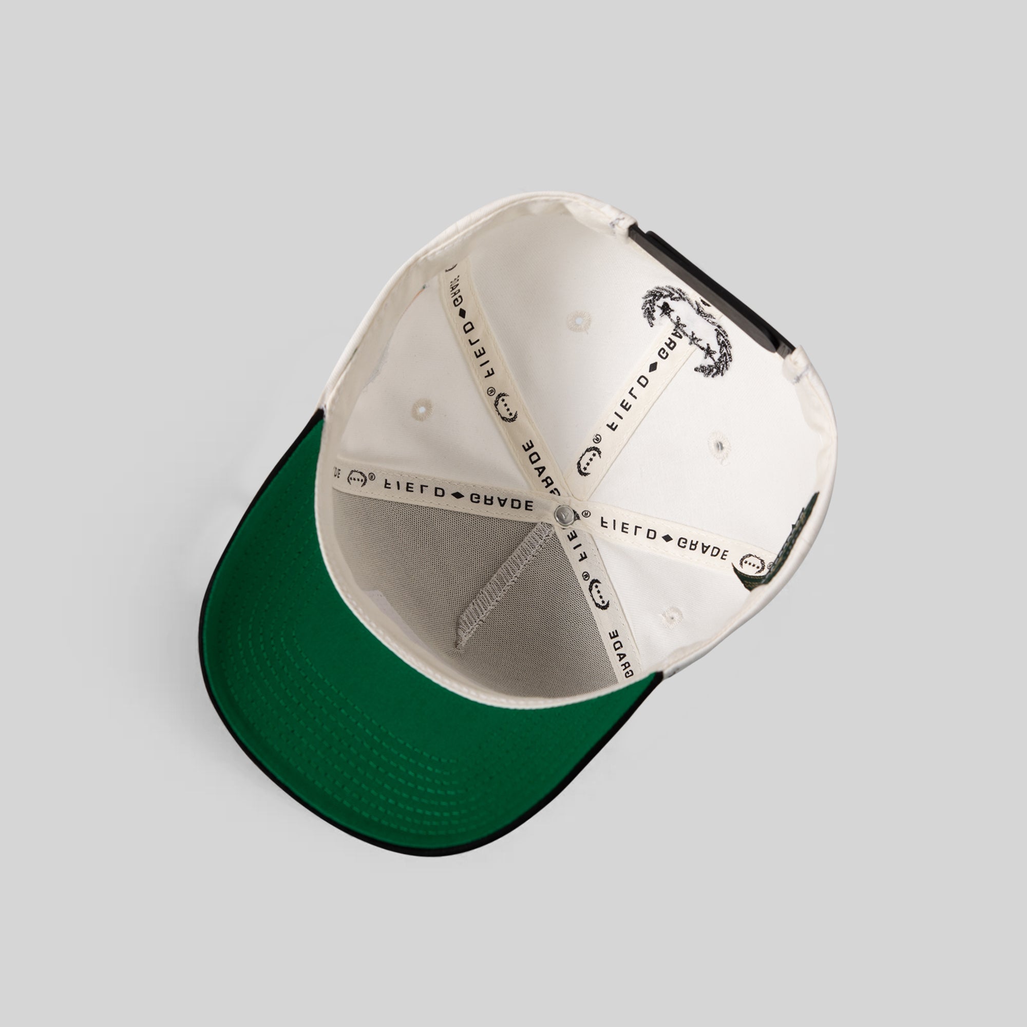 SORRY I'M HIGH EGGSHELL BLACK TWILL TRUCKER