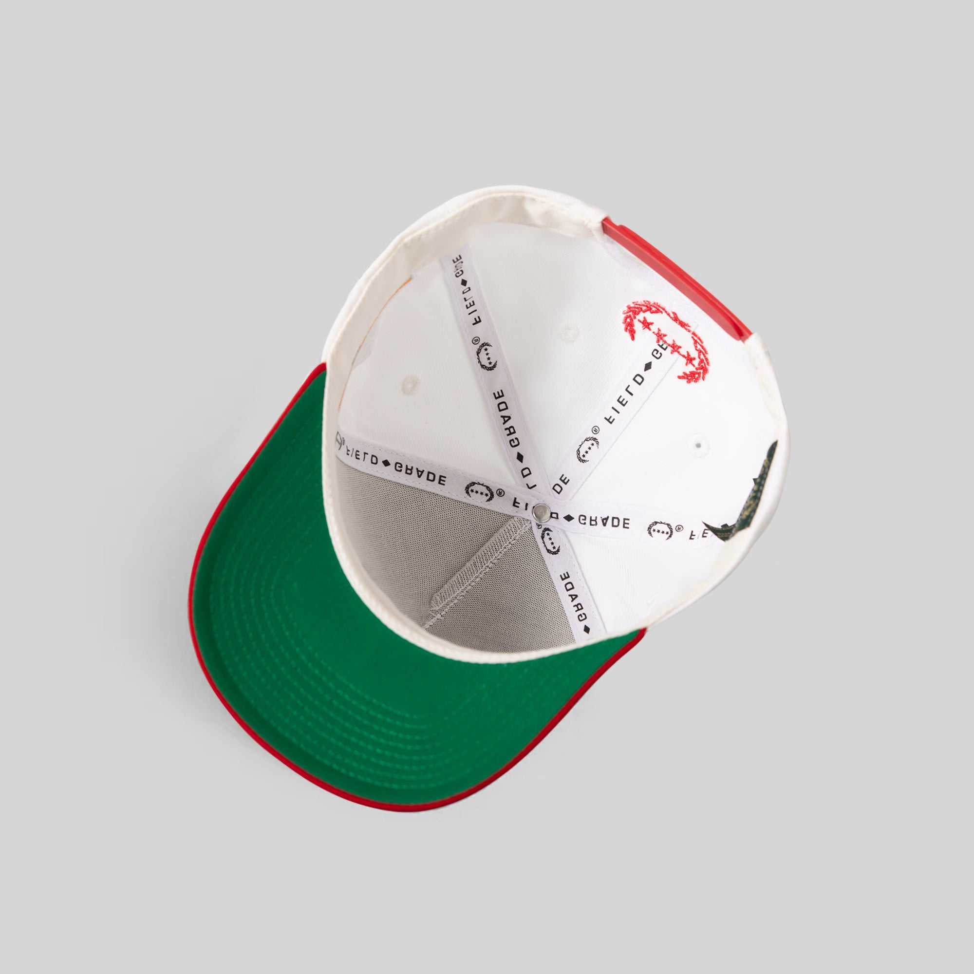 SORRY I'M HIGH OFF WHITE RED WOOL TRUCKER