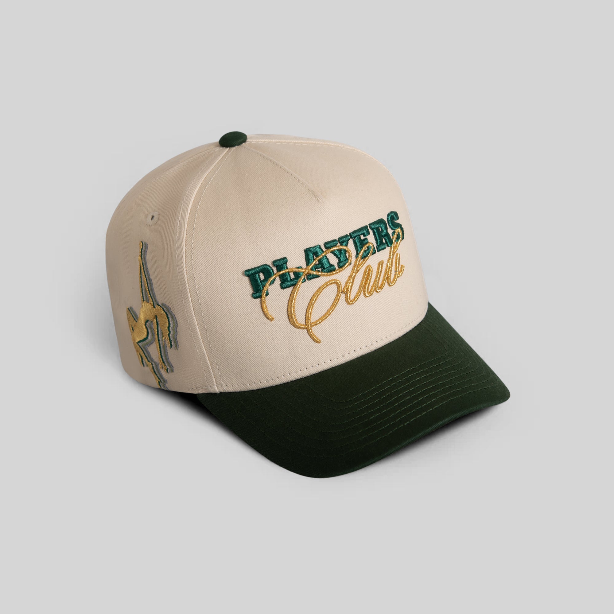 PLAYERS CLUB SAND FG GREEN TWILL TRUCKER