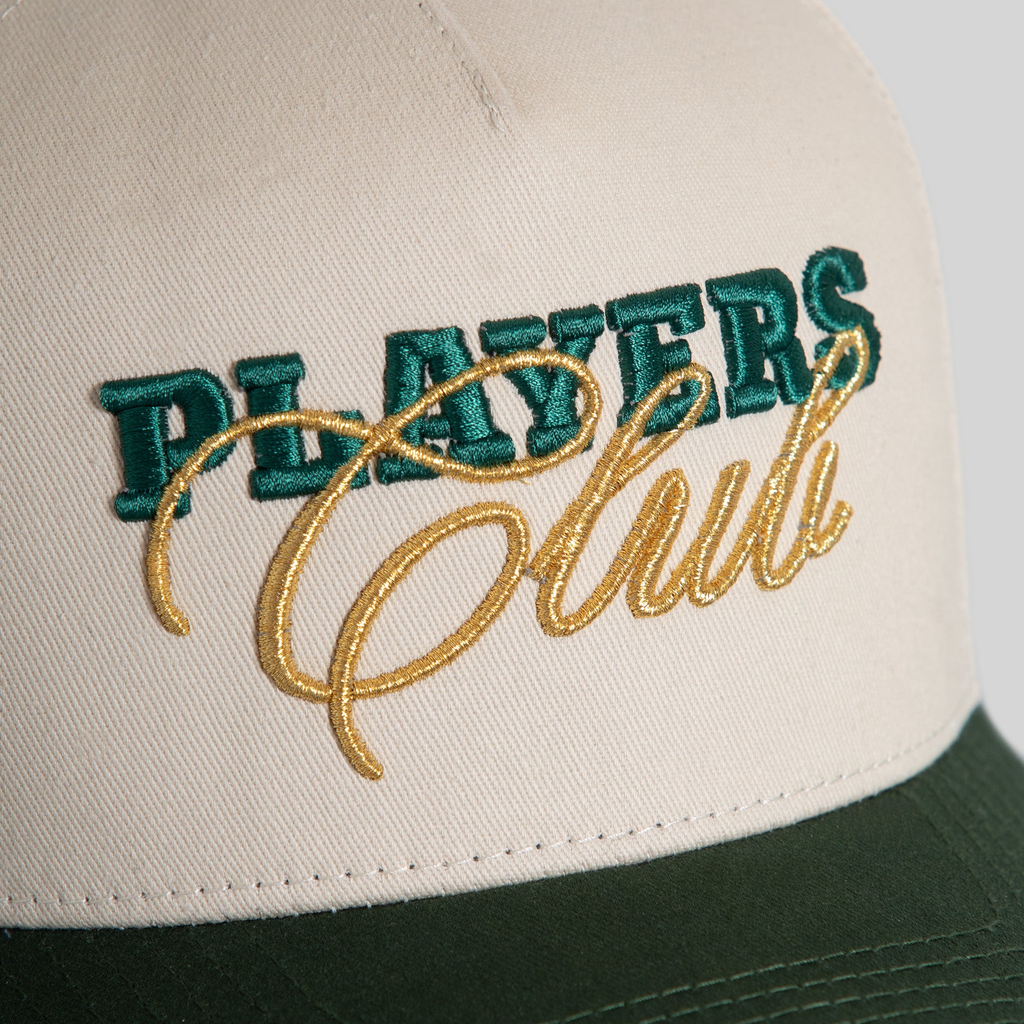 PLAYERS CLUB SAND FG GREEN TWILL TRUCKER