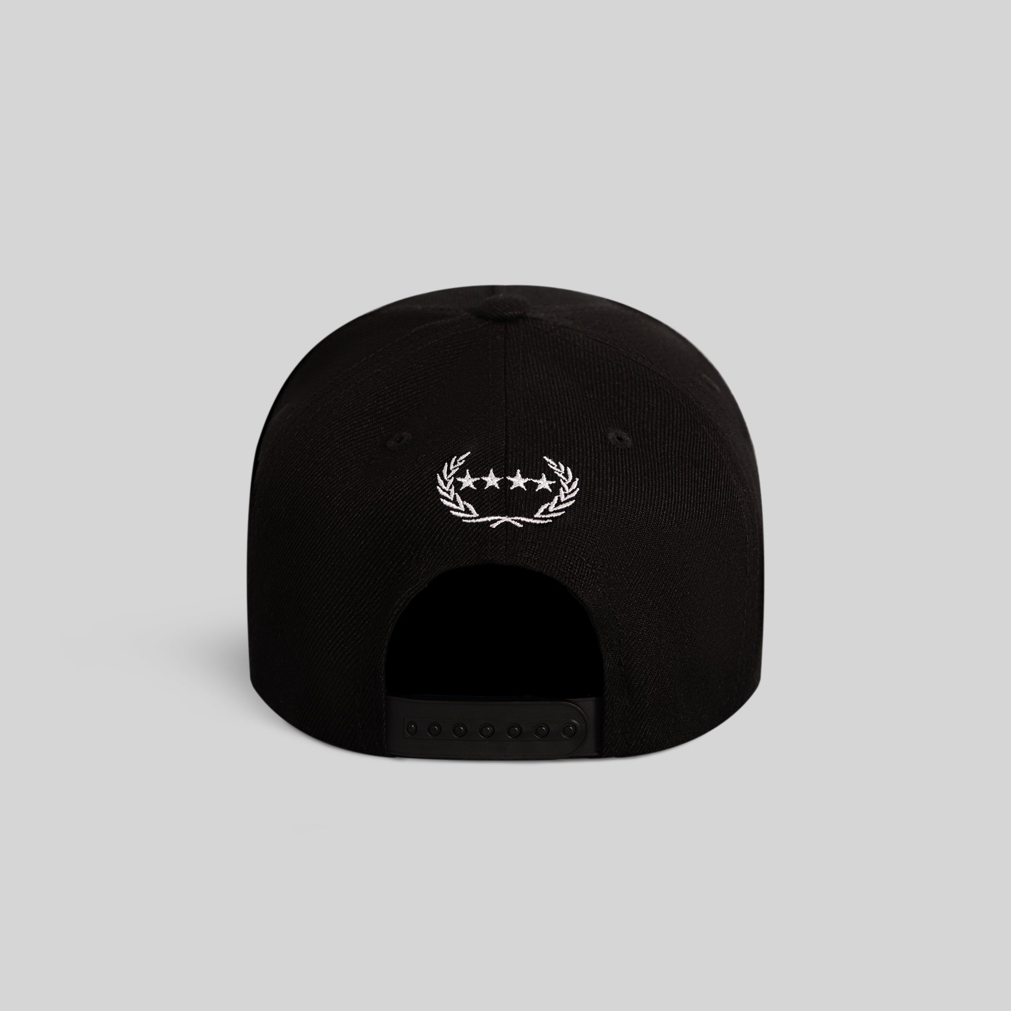 DOWN AND OUT BLACK WOOL TRUCKER