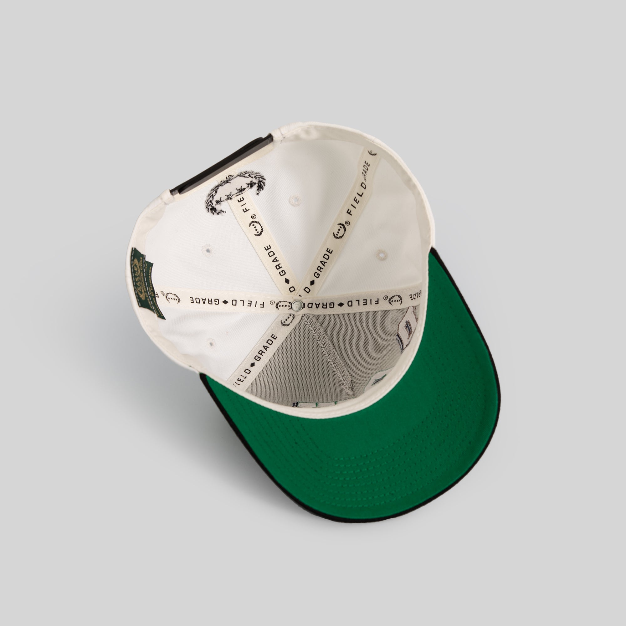 DOWN AND OUT OFF WHITE BLACK WOOL TRUCKER