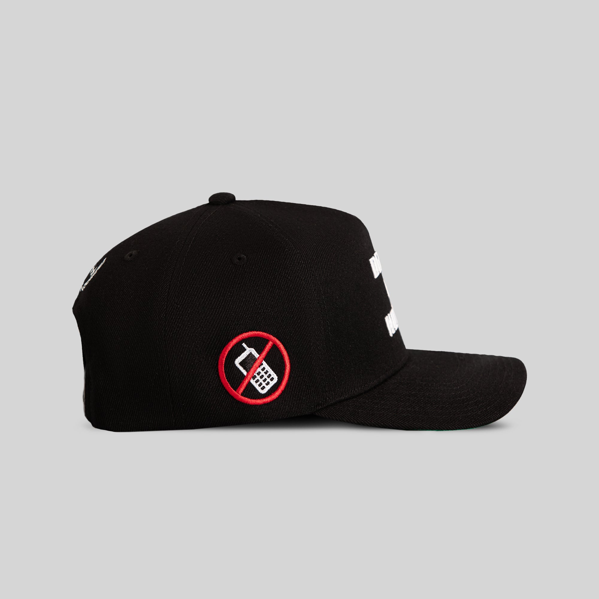 DELETE MY NUMBER BLACK WOOL TRUCKER