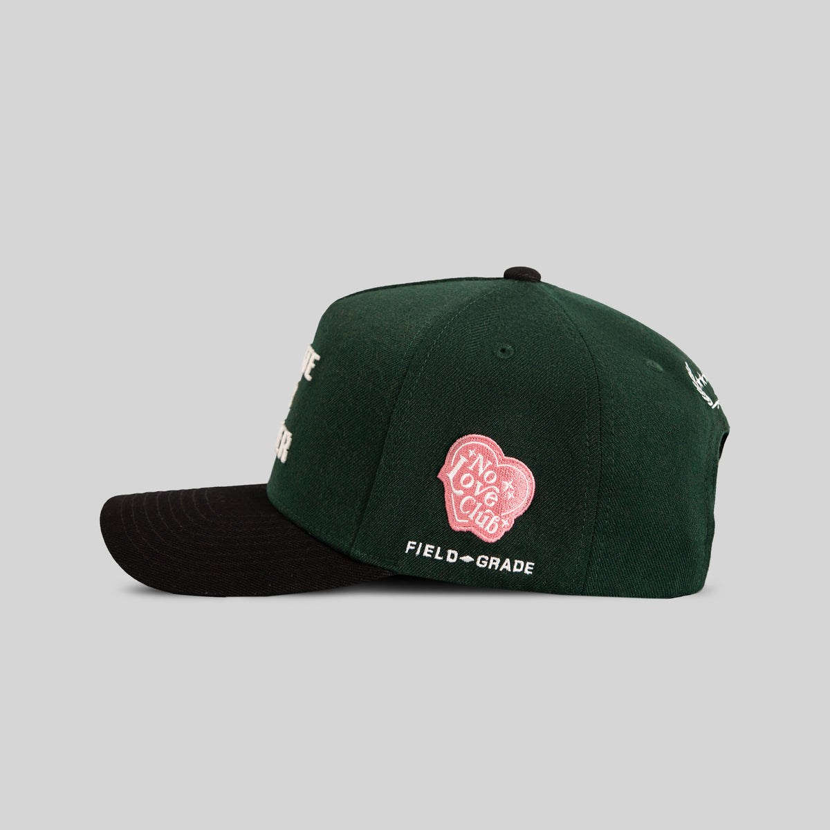 DELETE MY NUMBER EMERALD BLACK WOOL TRUCKER