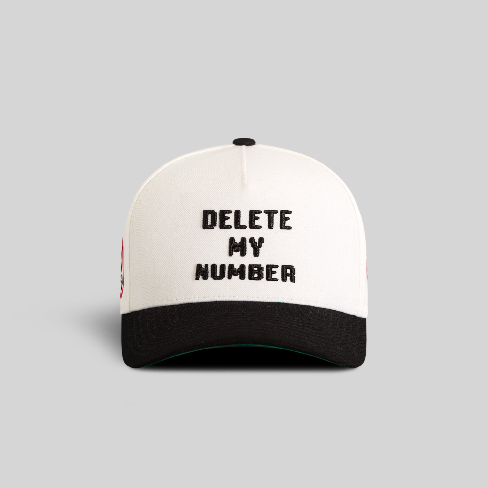 DELETE MY NUMBER OFF WHITE BLACK WOOL TRUCKER