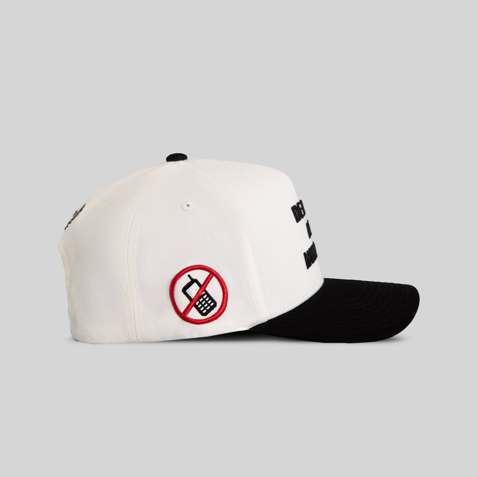DELETE MY NUMBER OFF WHITE BLACK WOOL TRUCKER