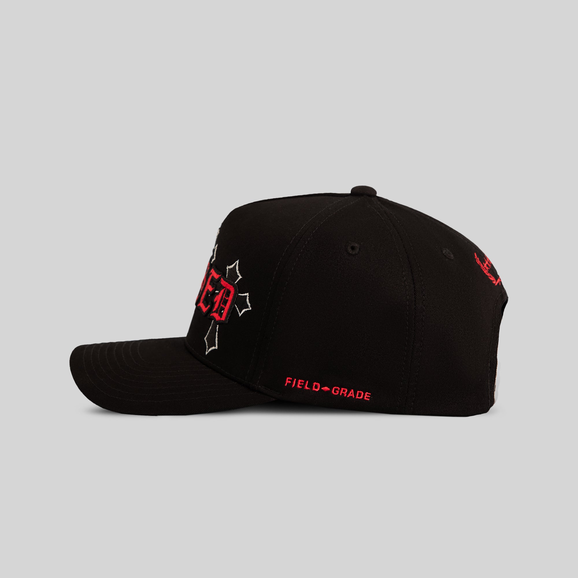 CURSED BLACK TWILL TRUCKER