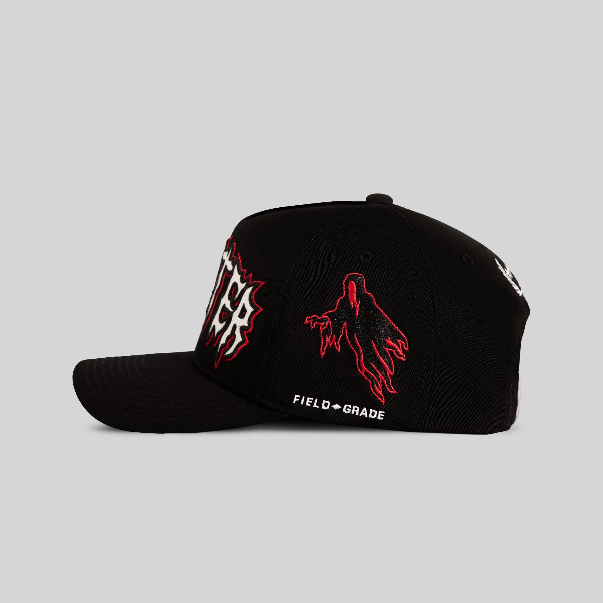 SINISTER BLACK TWILL TRUCKER