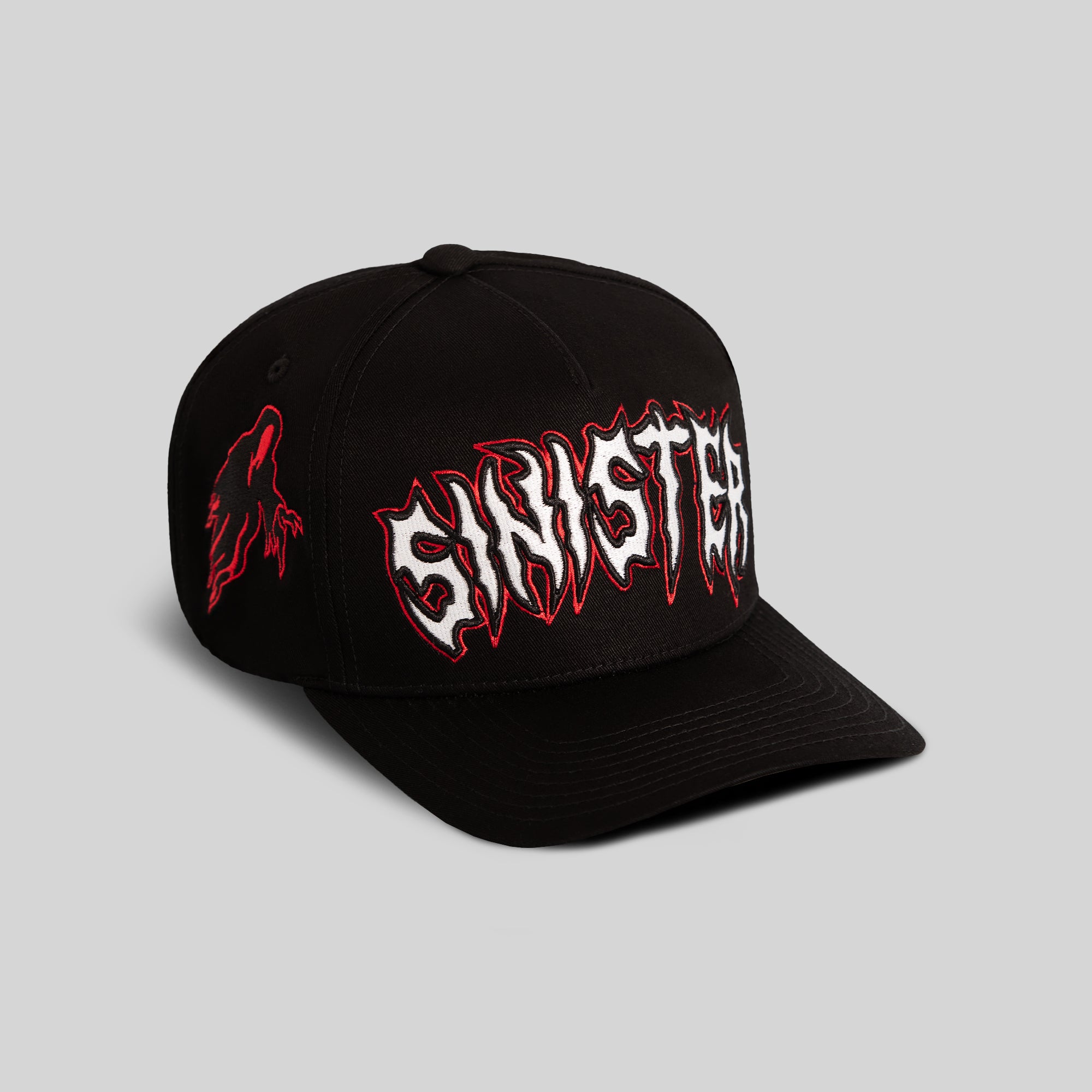SINISTER BLACK TWILL TRUCKER