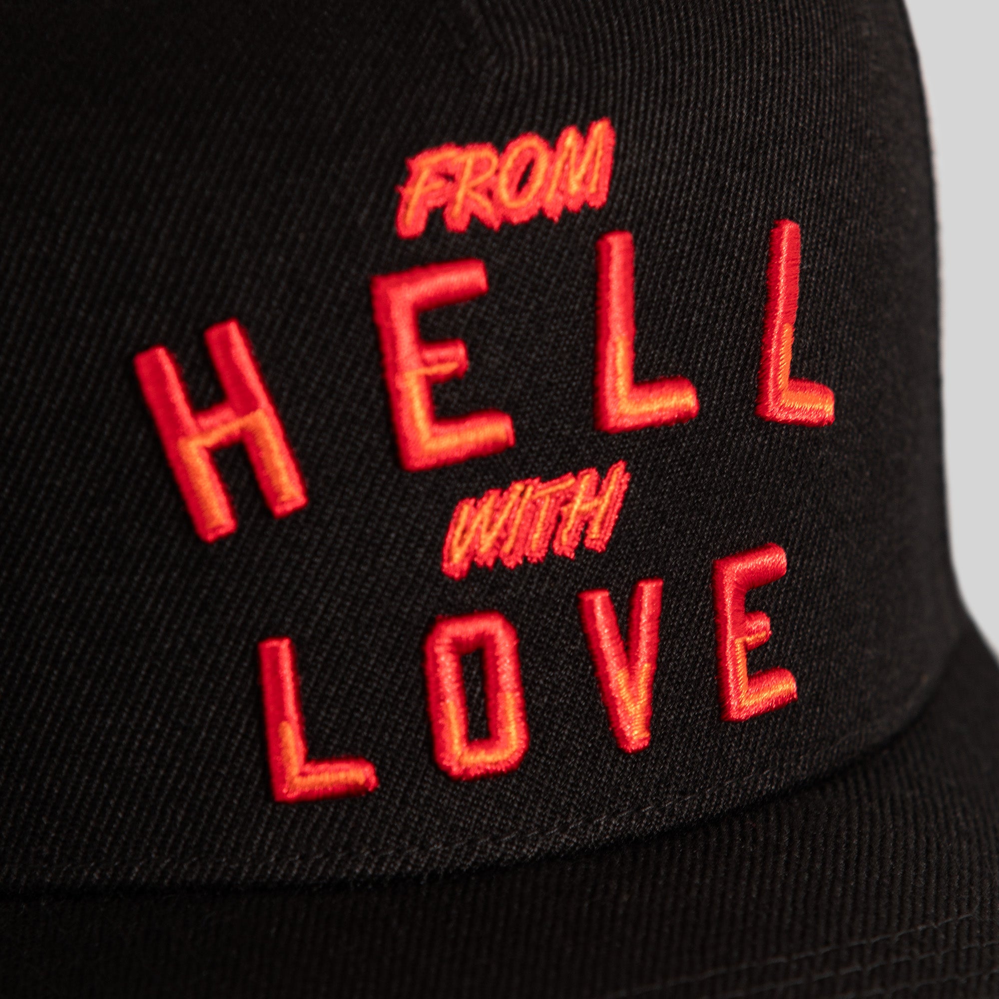 FROM HELL WITH LOVE BLACK WOOL TRUCKER