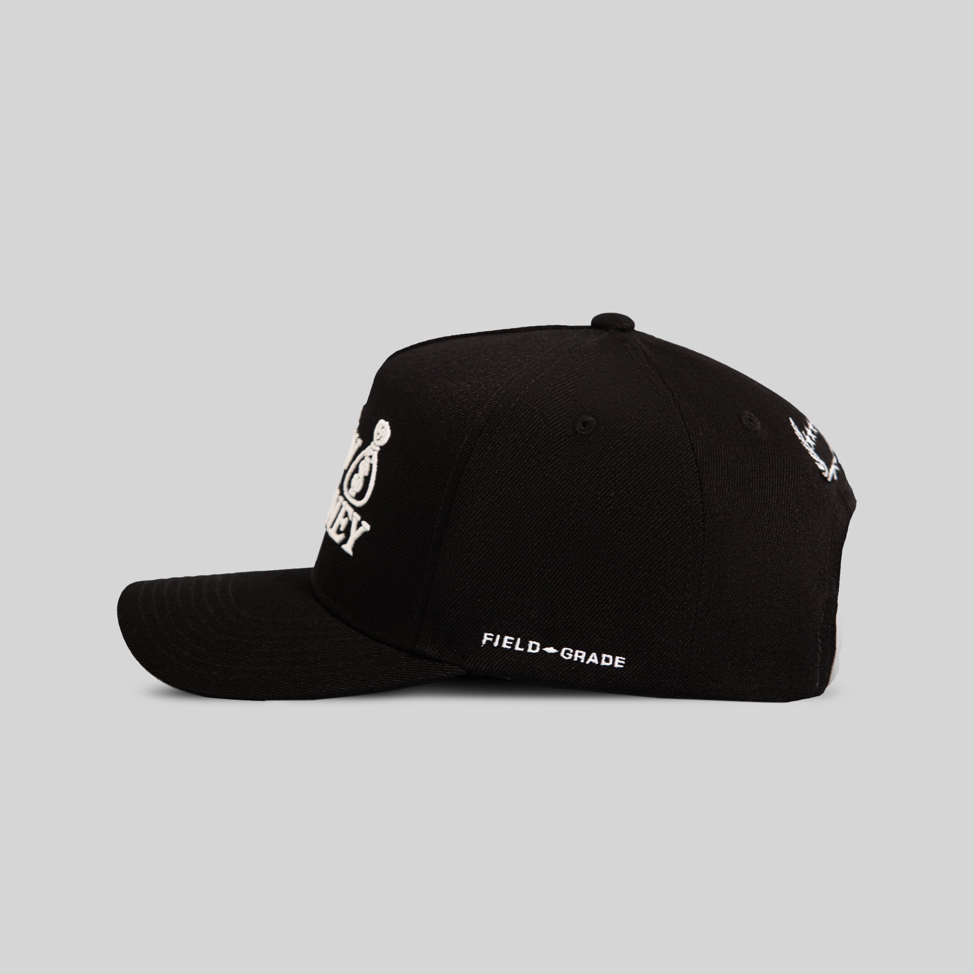 NEW MONEY BLACK WOOL TRUCKER