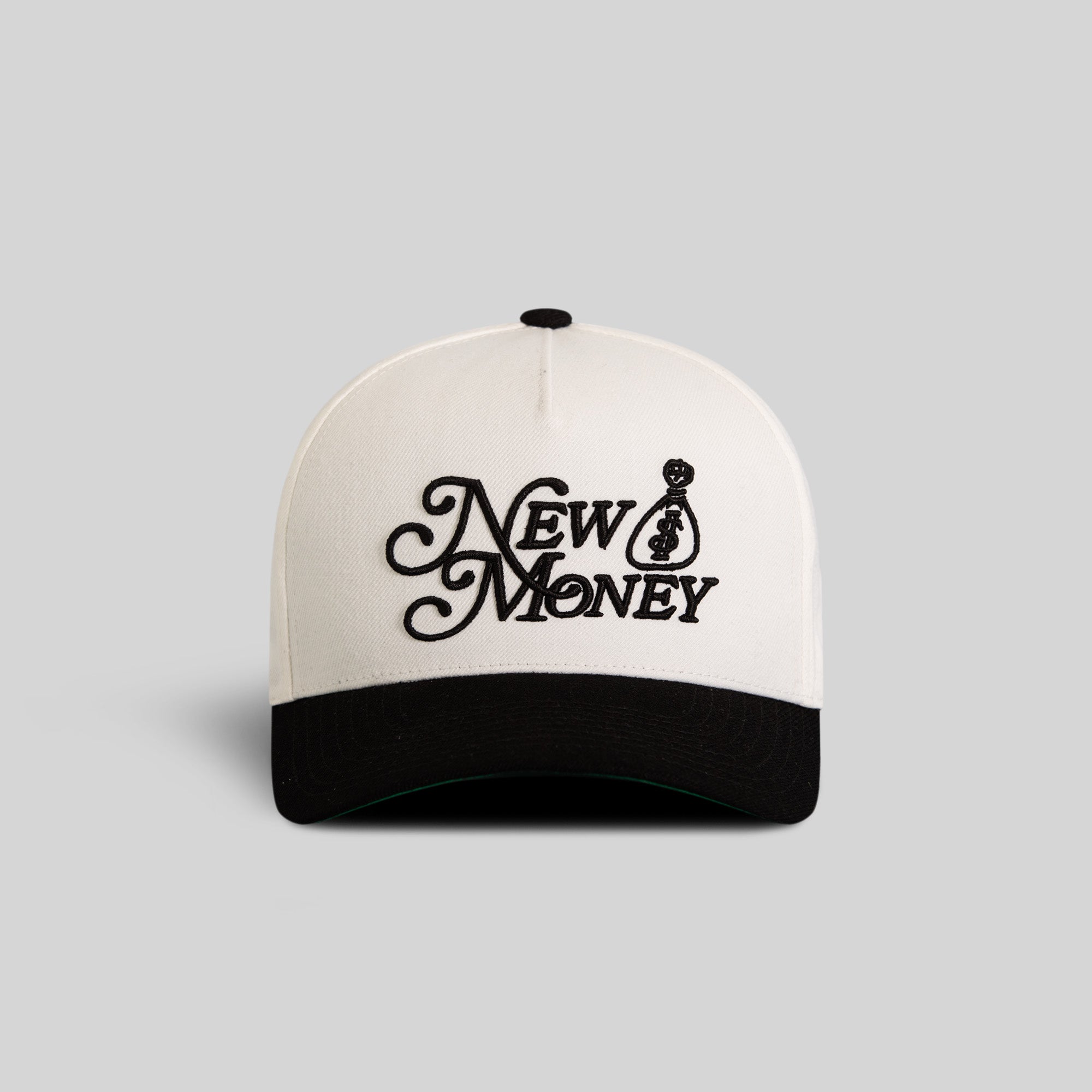 NEW MONEY OFF WHITE BLACK WOOL TRUCKER