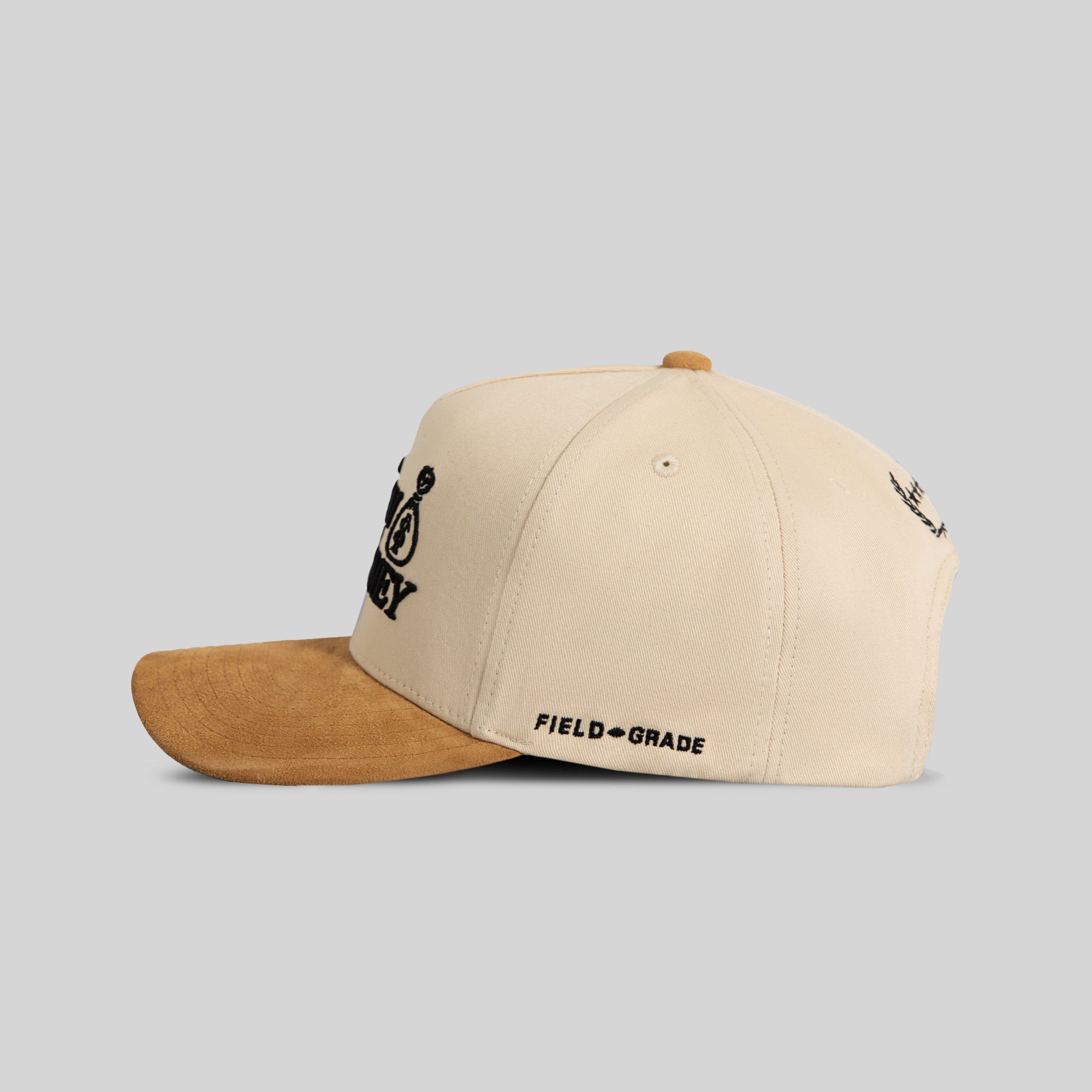 NEW MONEY SAND WHEAT TWILL SUEDE TRUCKER
