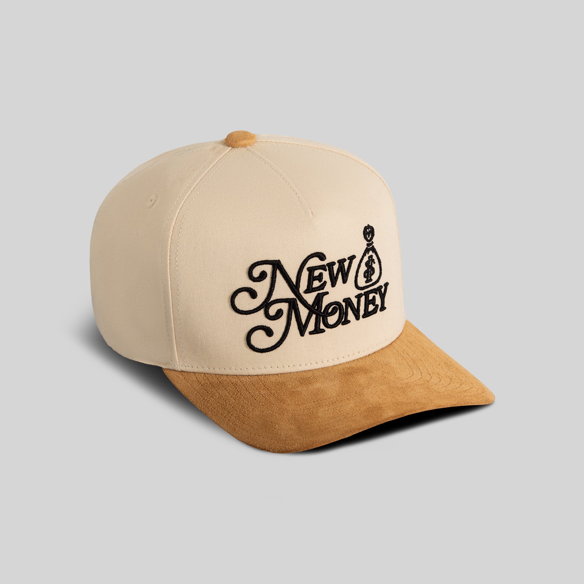 NEW MONEY SAND WHEAT TWILL SUEDE TRUCKER