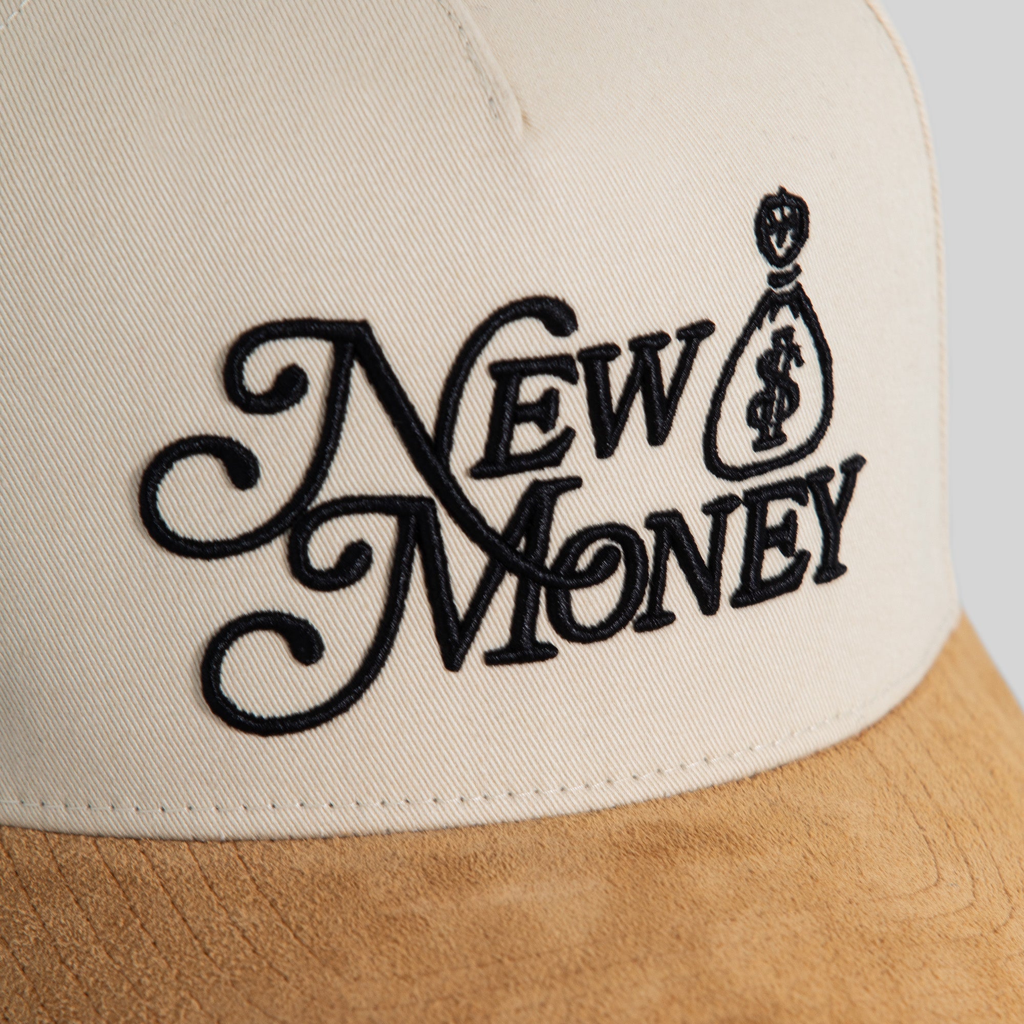 NEW MONEY SAND WHEAT TWILL SUEDE TRUCKER