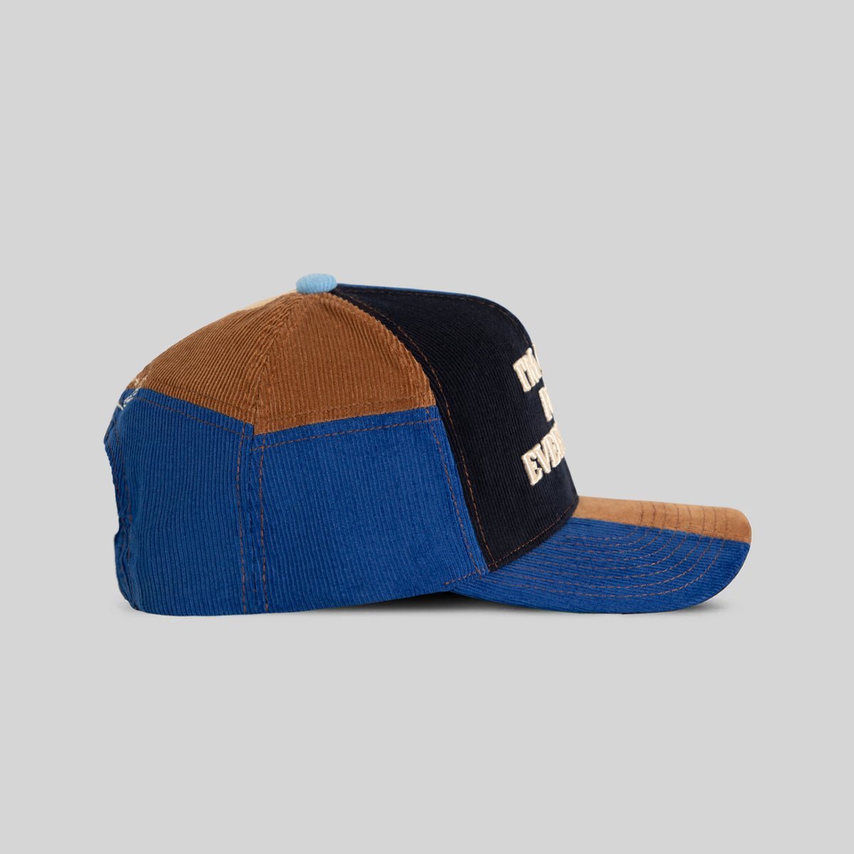 I’M NOT FOR EVERYBODY MULTI CORDUROY PATCHWORK TRUCKER