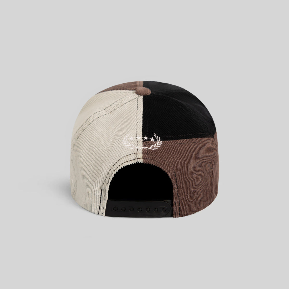 FIELD GRADE X KURVE STUDIO NY IS HEALING MULTI CORDUROY PATCHWORK TRUCKER