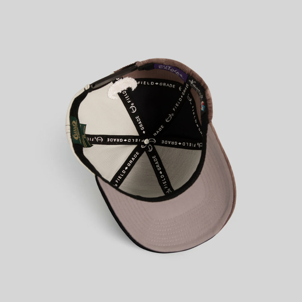FIELD GRADE X KURVE STUDIO NY IS HEALING MULTI CORDUROY PATCHWORK TRUCKER