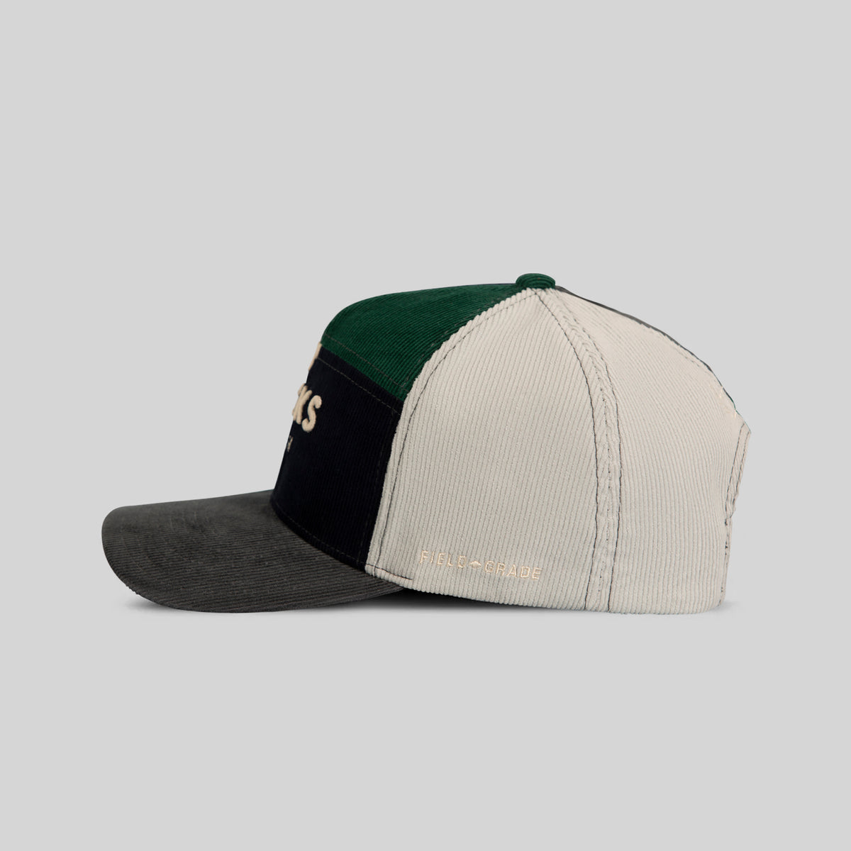 NO FUCKS GIVEN MULTI CORDUROY PATCHWORK TRUCKER