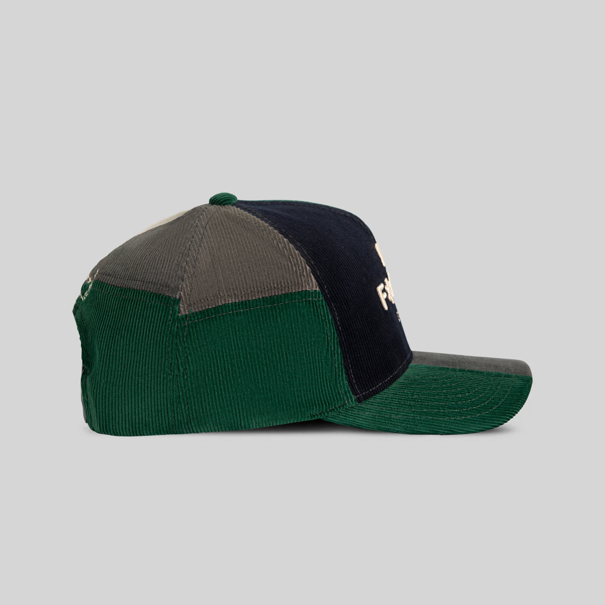 NO FUCKS GIVEN MULTI CORDUROY PATCHWORK TRUCKER