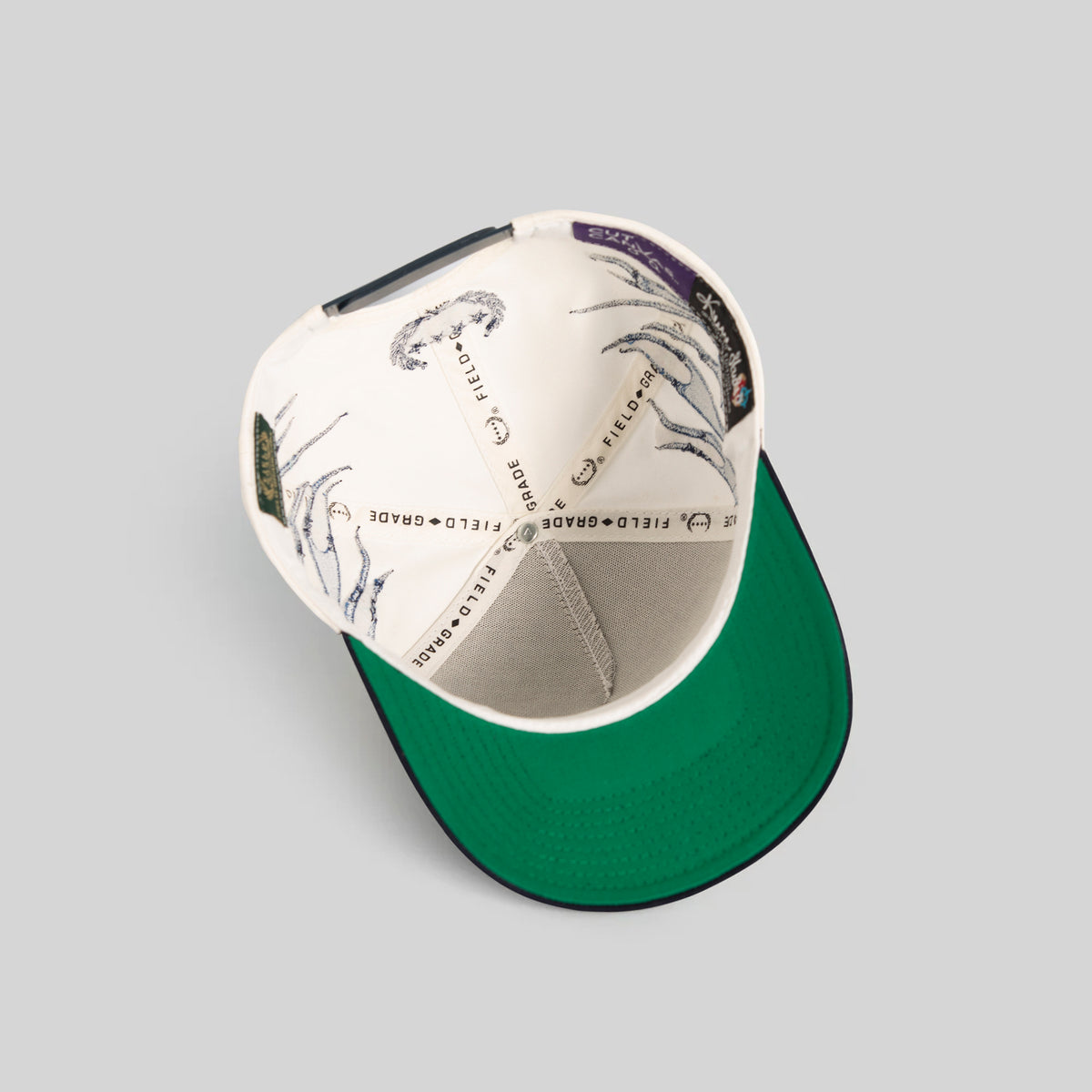 FIELD GRADE X KURVE STUDIO NY IS HEALING TRIBAL FLAME TWILL TRUCKER