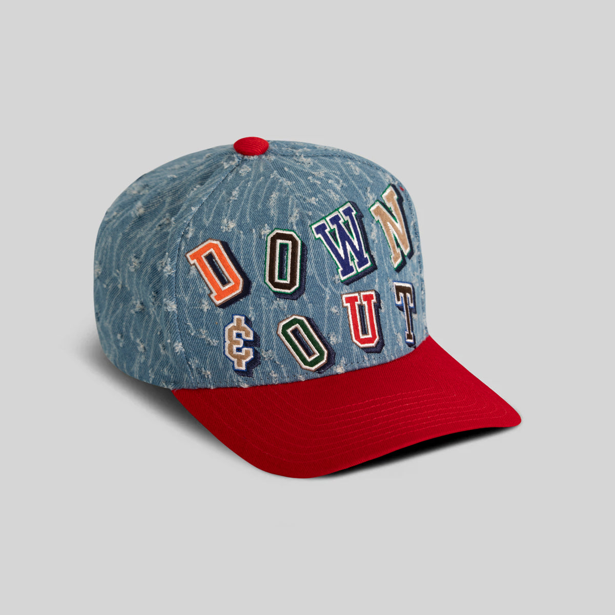 DOWN & OUT NEEDLE PUNCH DENIM WOOL TRUCKER