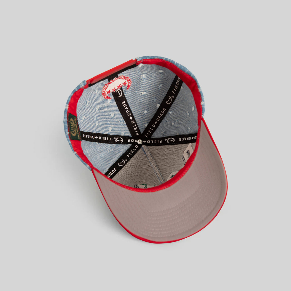 DOWN & OUT NEEDLE PUNCH DENIM WOOL TRUCKER
