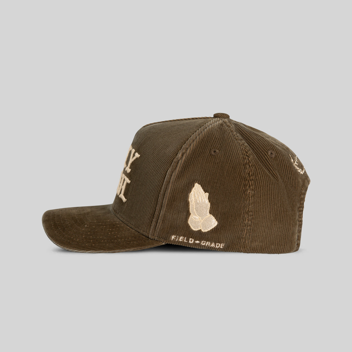HOLY GRAIL WASHED CORDUROY OLIVE TRUCKER